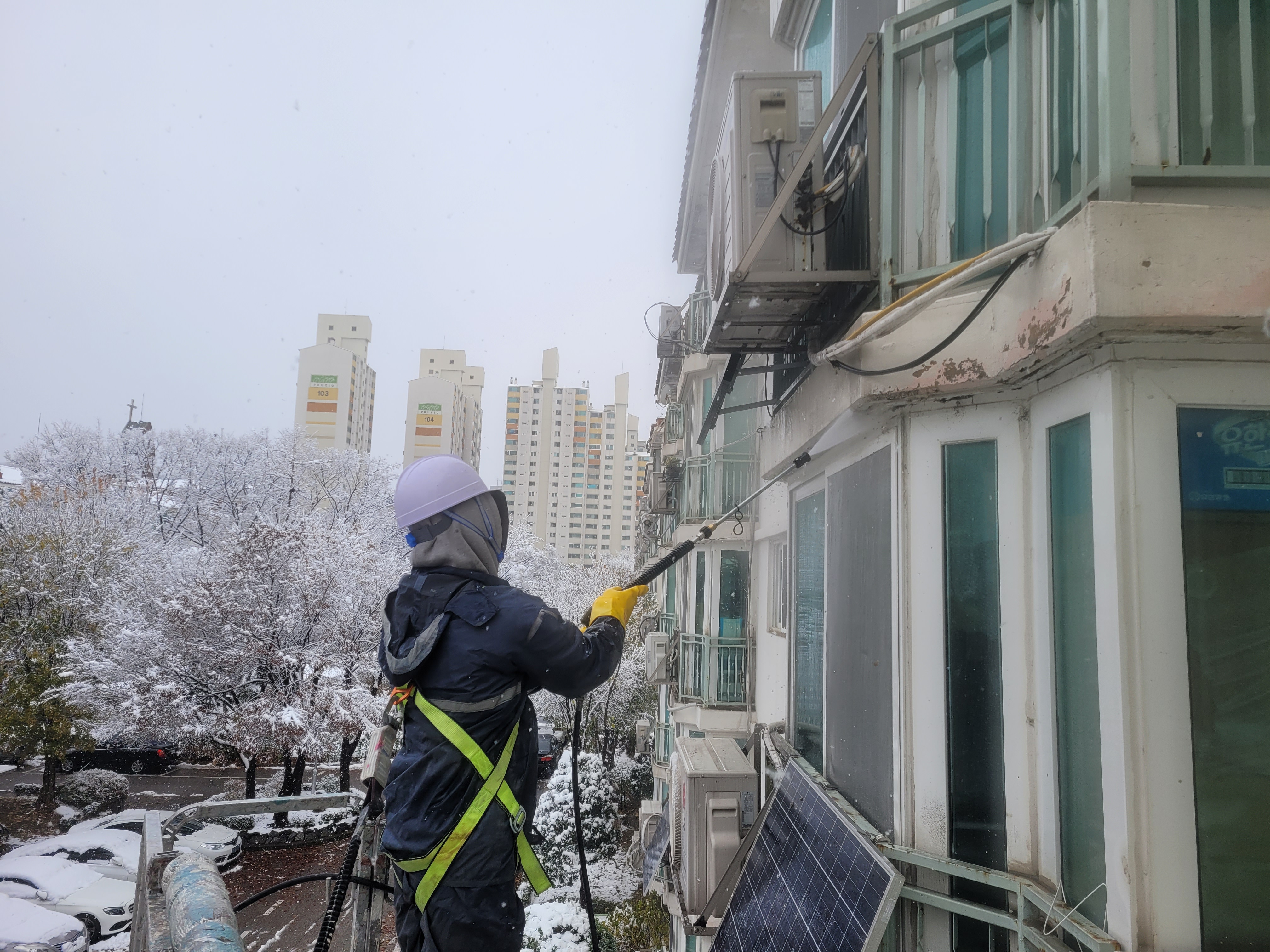 창동주공 18단지 아파트 — 아파트 외벽