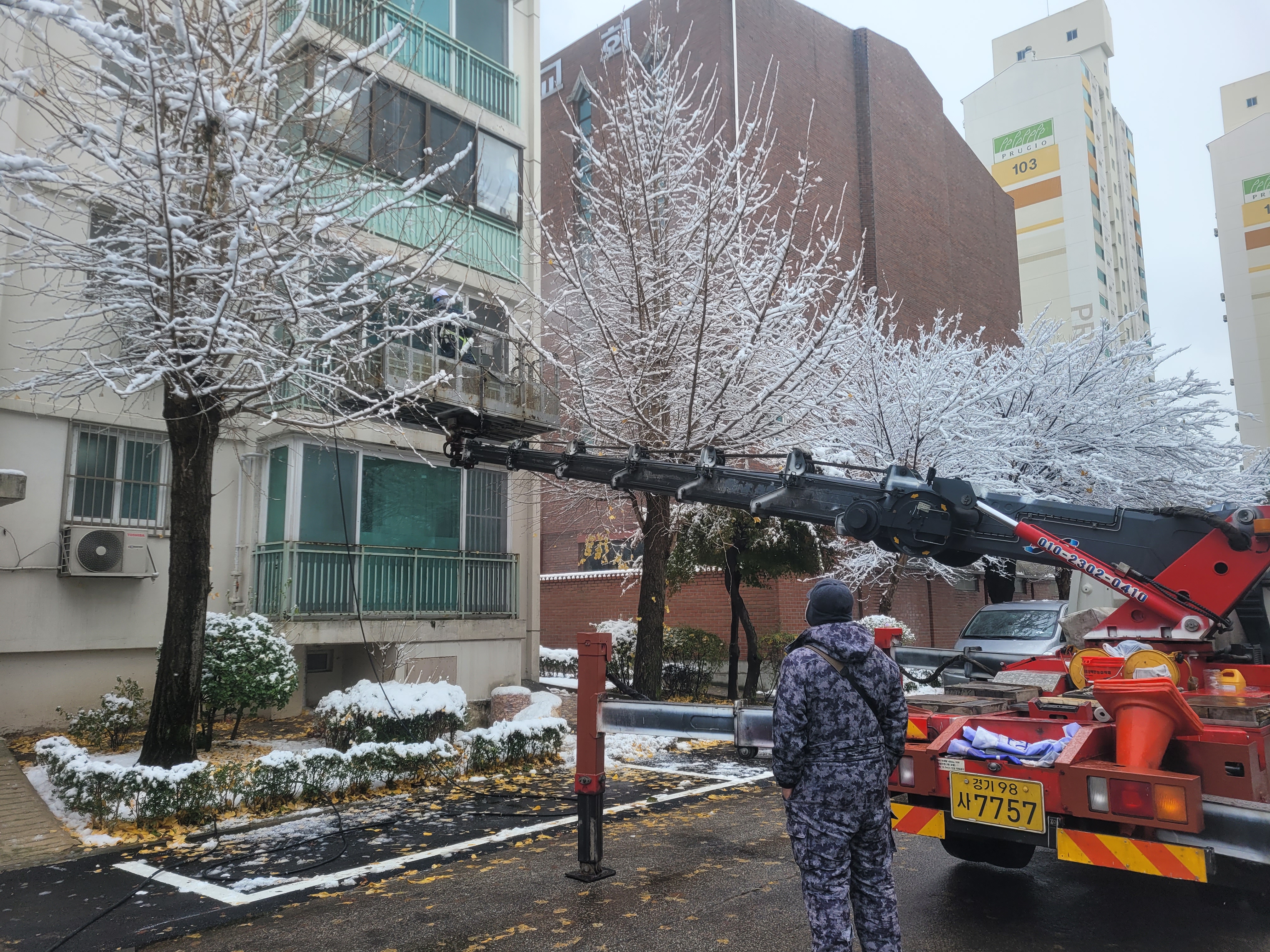 창동주공 18단지 아파트 — 아파트 외벽