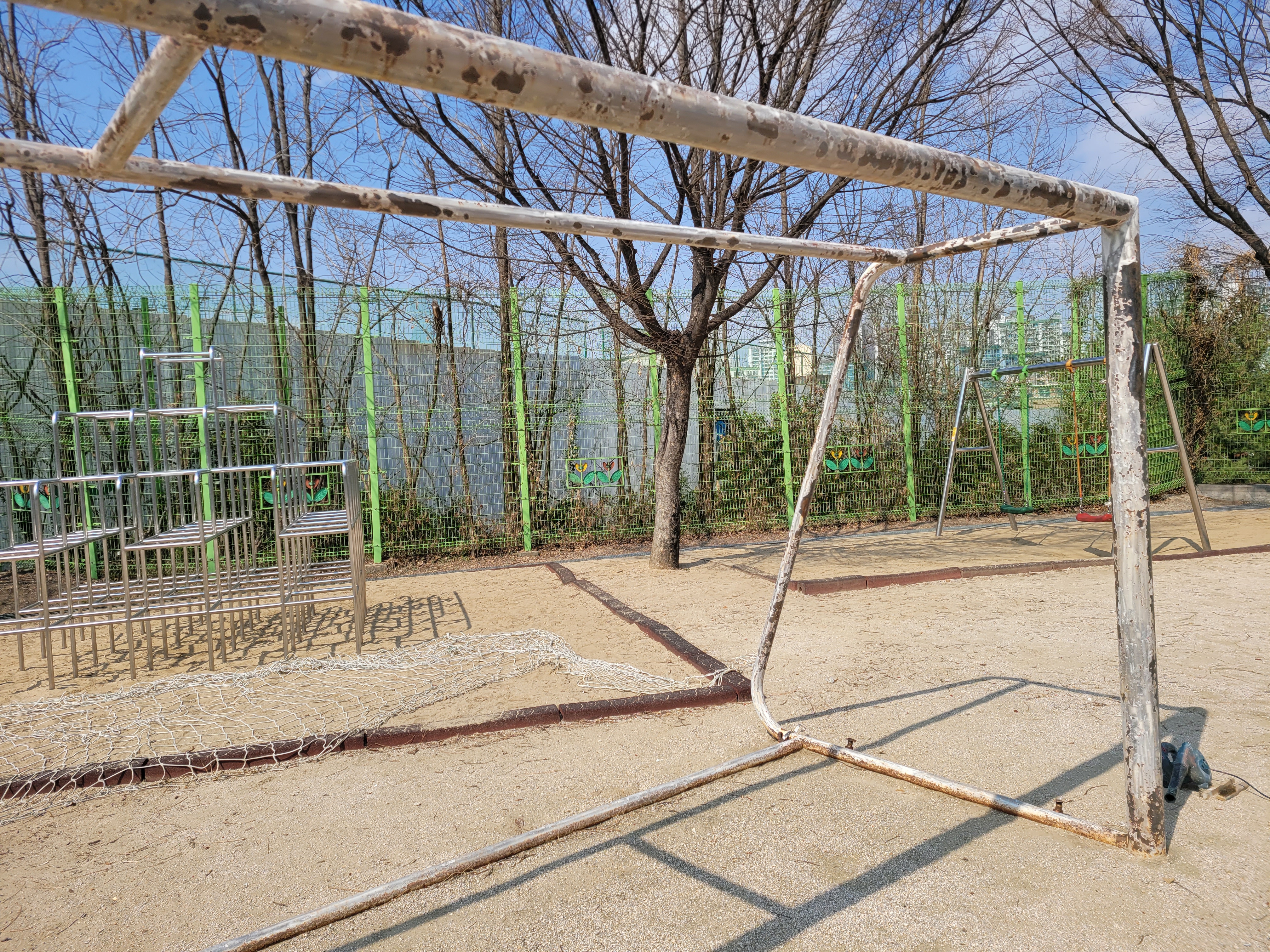 고양 토당초등학교 골대 재도장