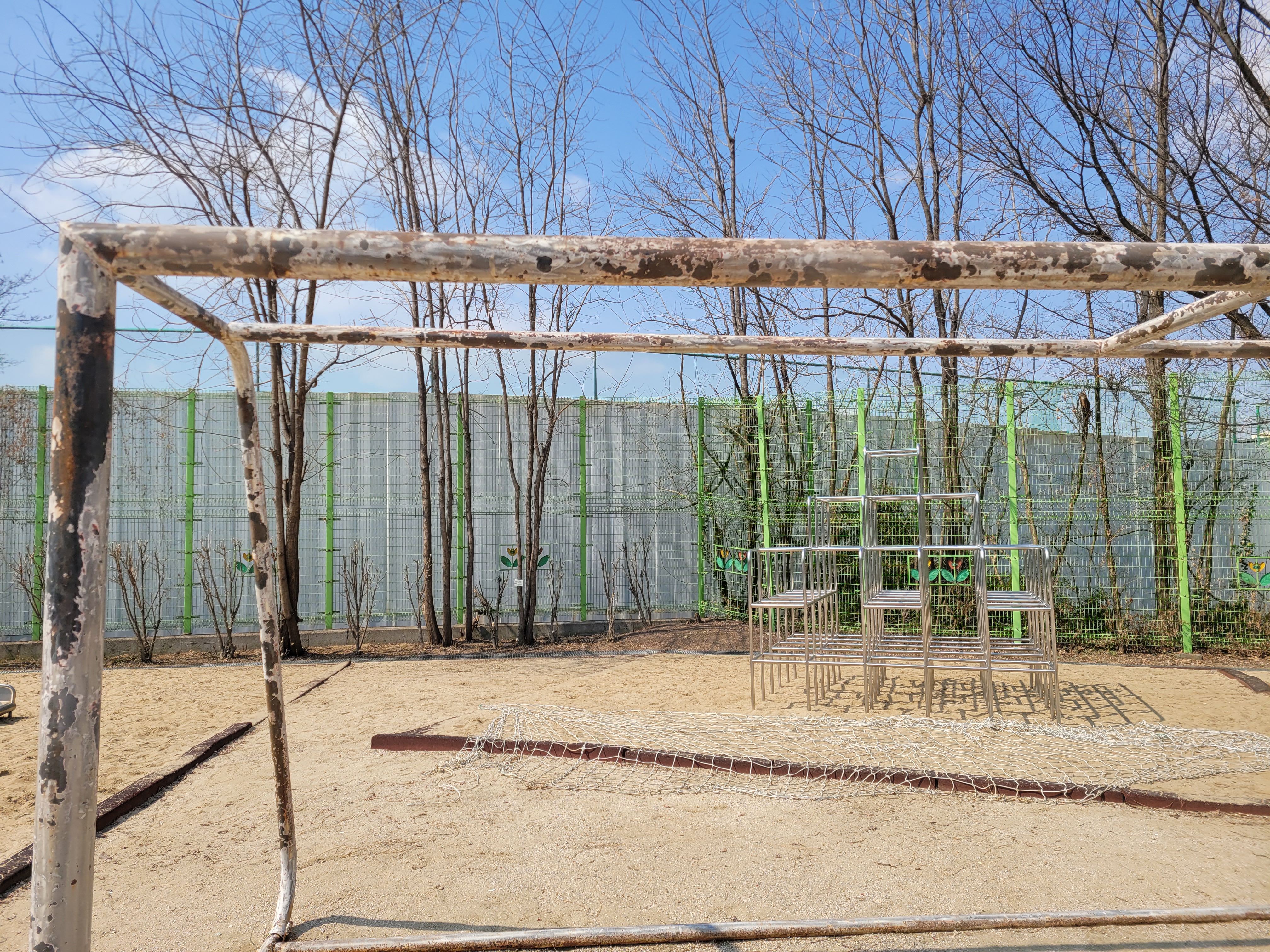 고양 토당초등학교 골대 재도장