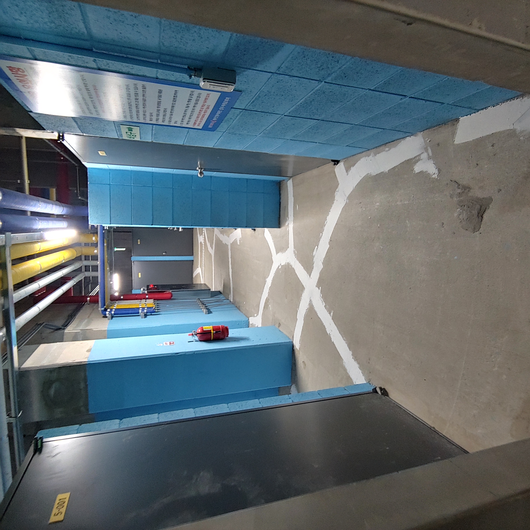 송산 이지더원2차 — 지하주차장 크랙보수 및 방수