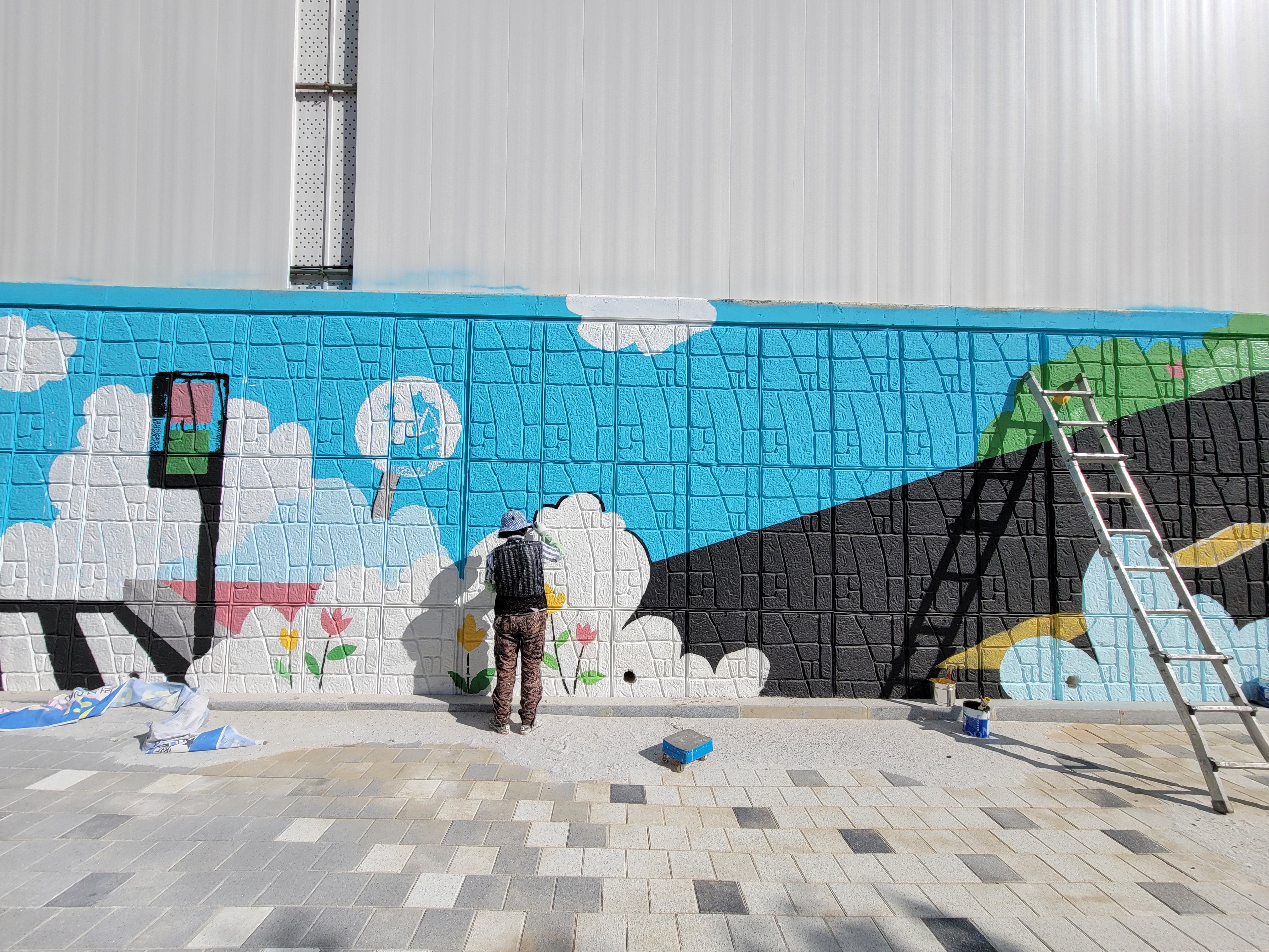 인천아라꿈유치원 — 유치원 벽화 및 놀이 인터페이트스