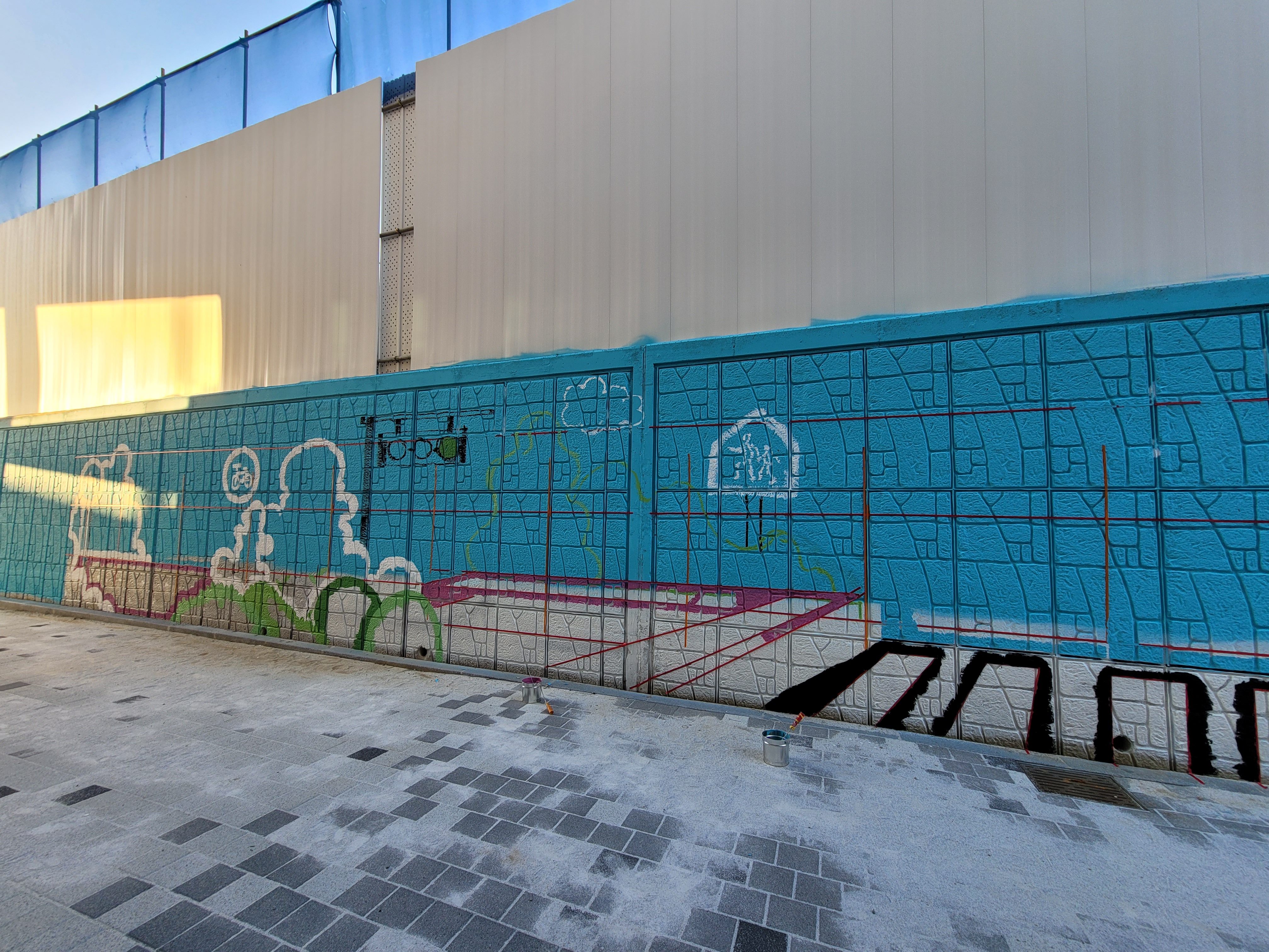 인천아라꿈유치원 — 유치원 벽화 및 놀이 인터페이트스