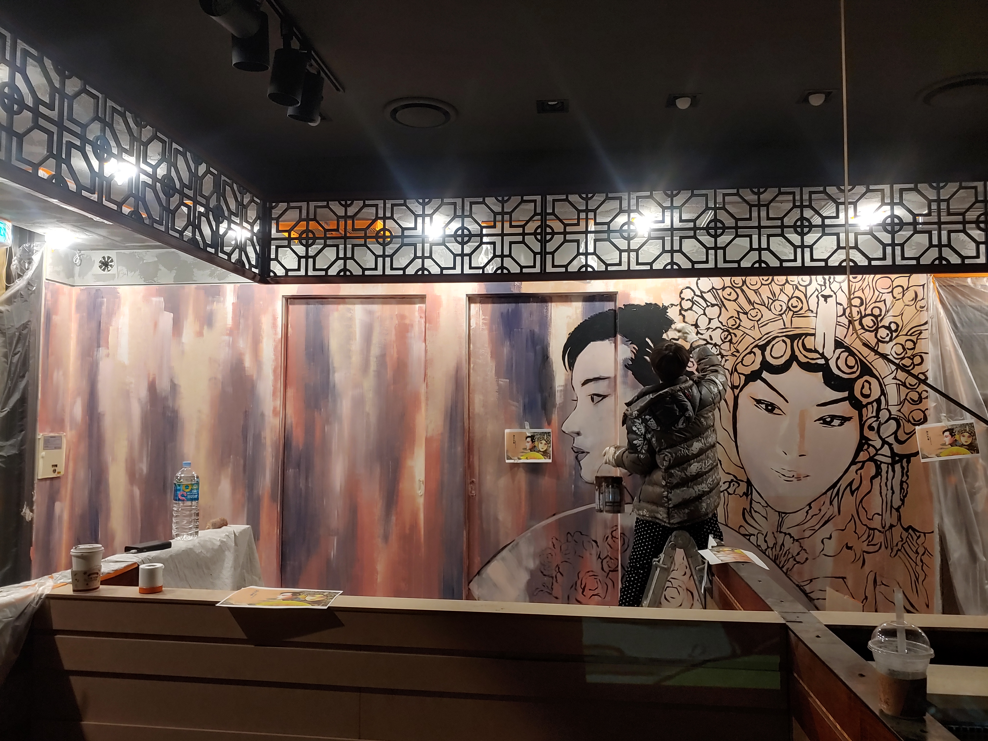 테이스트&테이스트 — 레스토랑 포인트 벽화