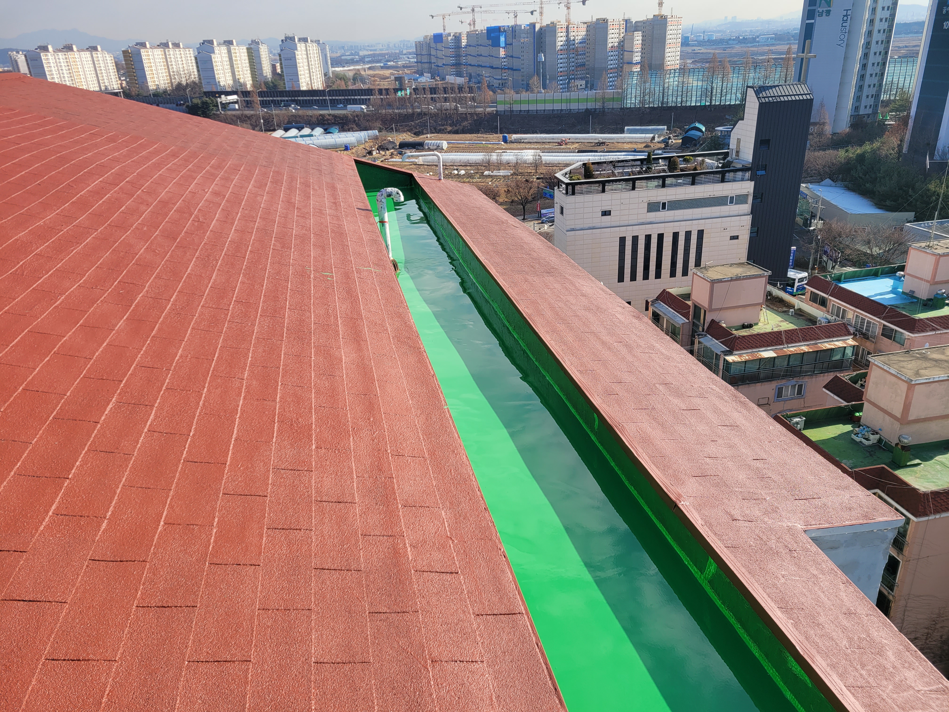 풍림아이원아파트 관리사무소 — 아파트 옥상