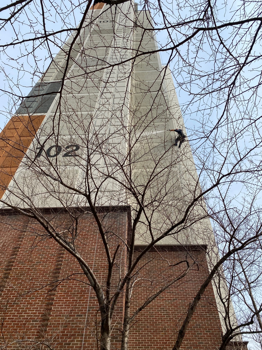 논현파크포레아파트 — 아파트 외벽