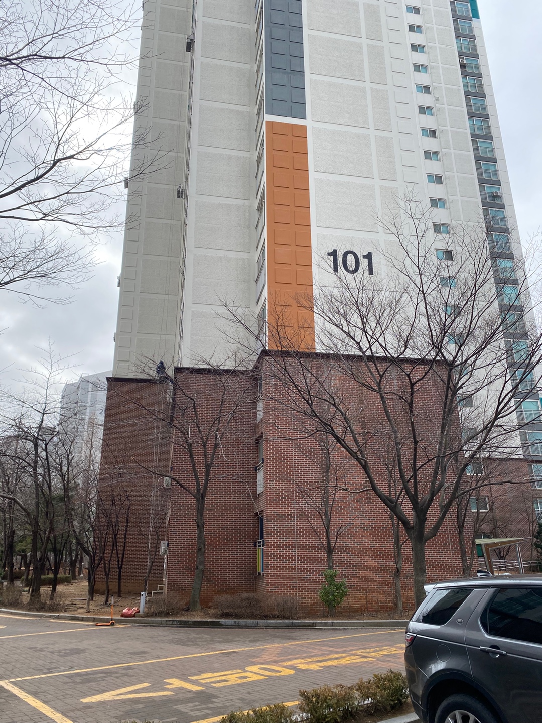 논현파크포레아파트 — 아파트 외벽