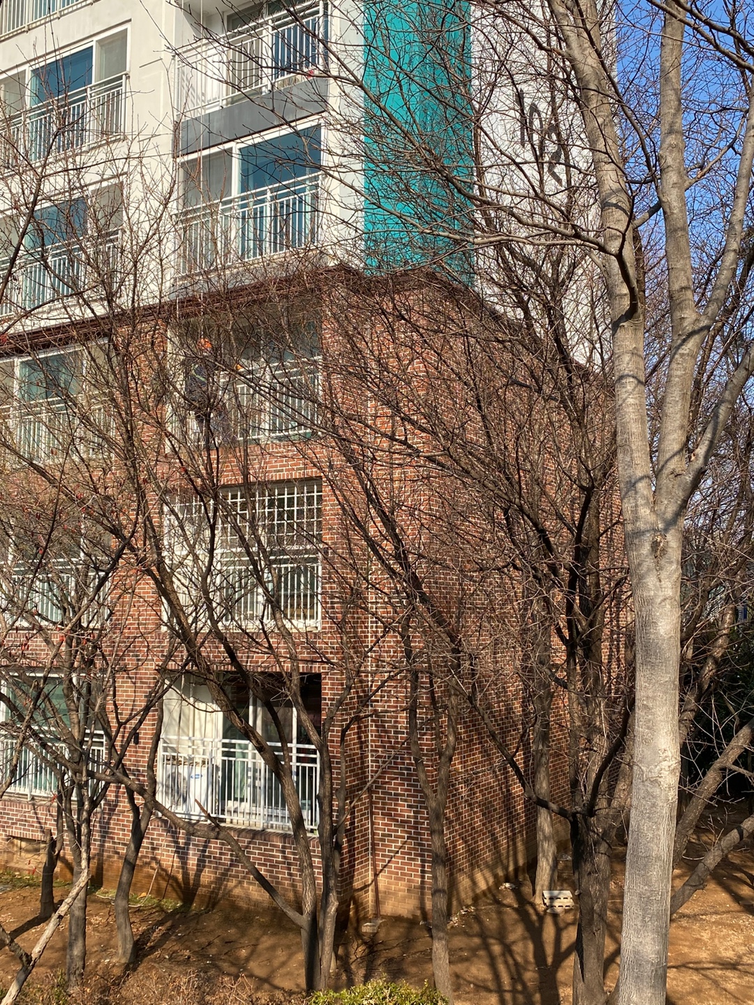 논현파크포레아파트 — 아파트 외벽