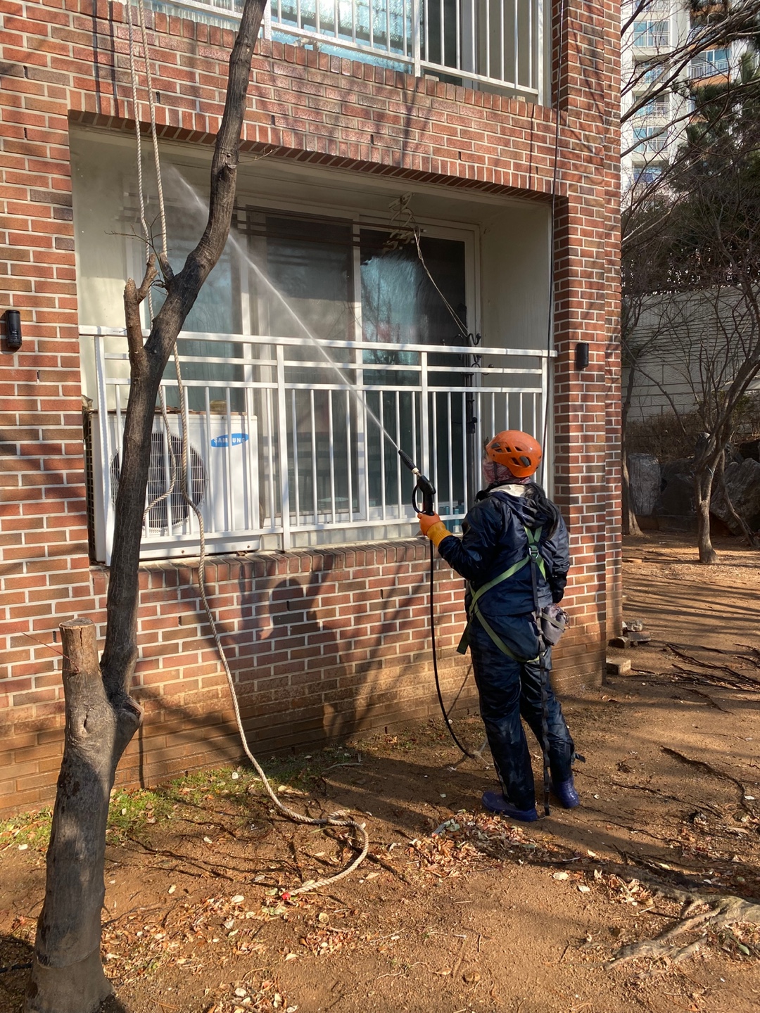 논현파크포레아파트 — 아파트 외벽