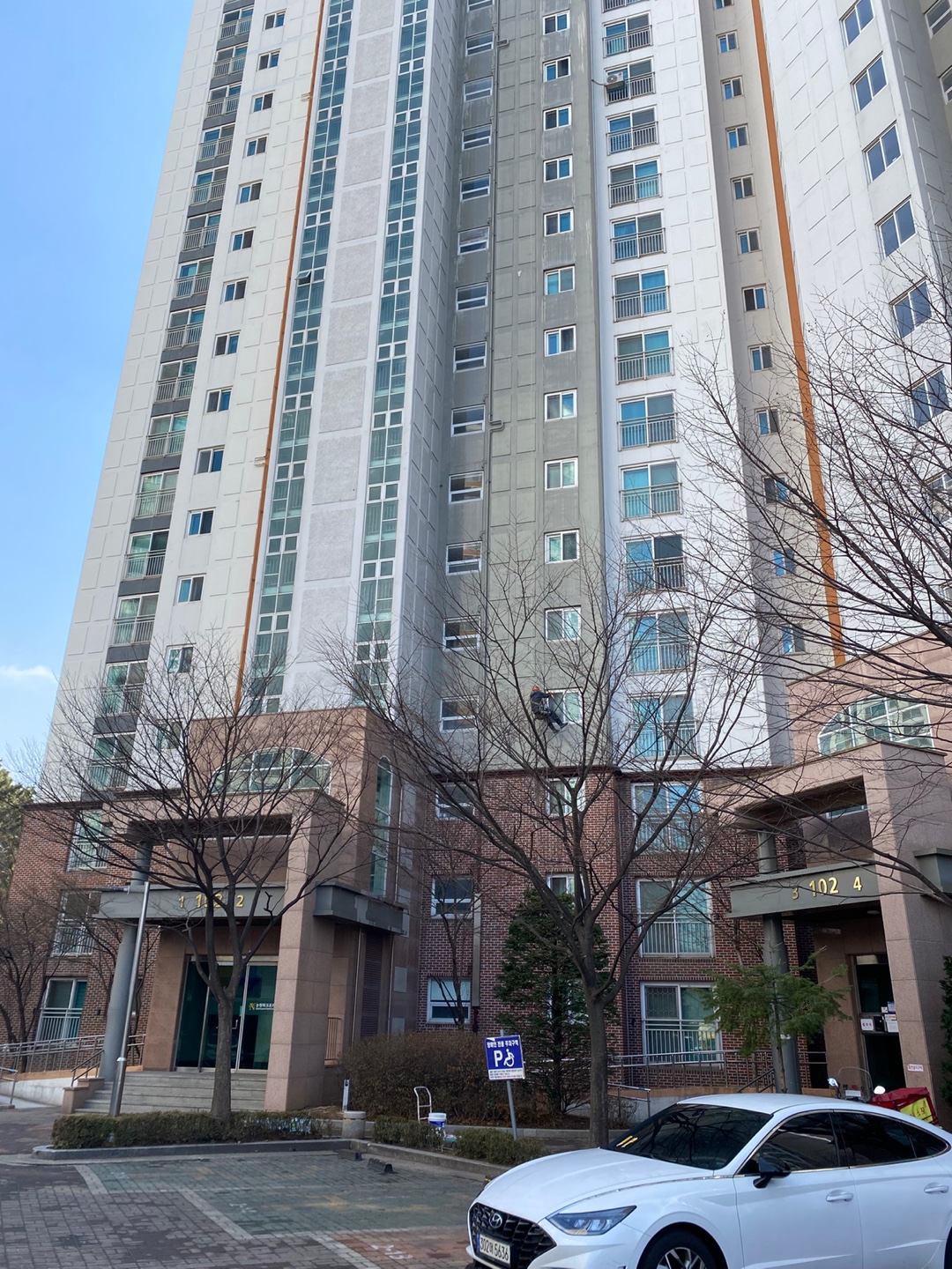 논현파크포레아파트 — 아파트 외벽