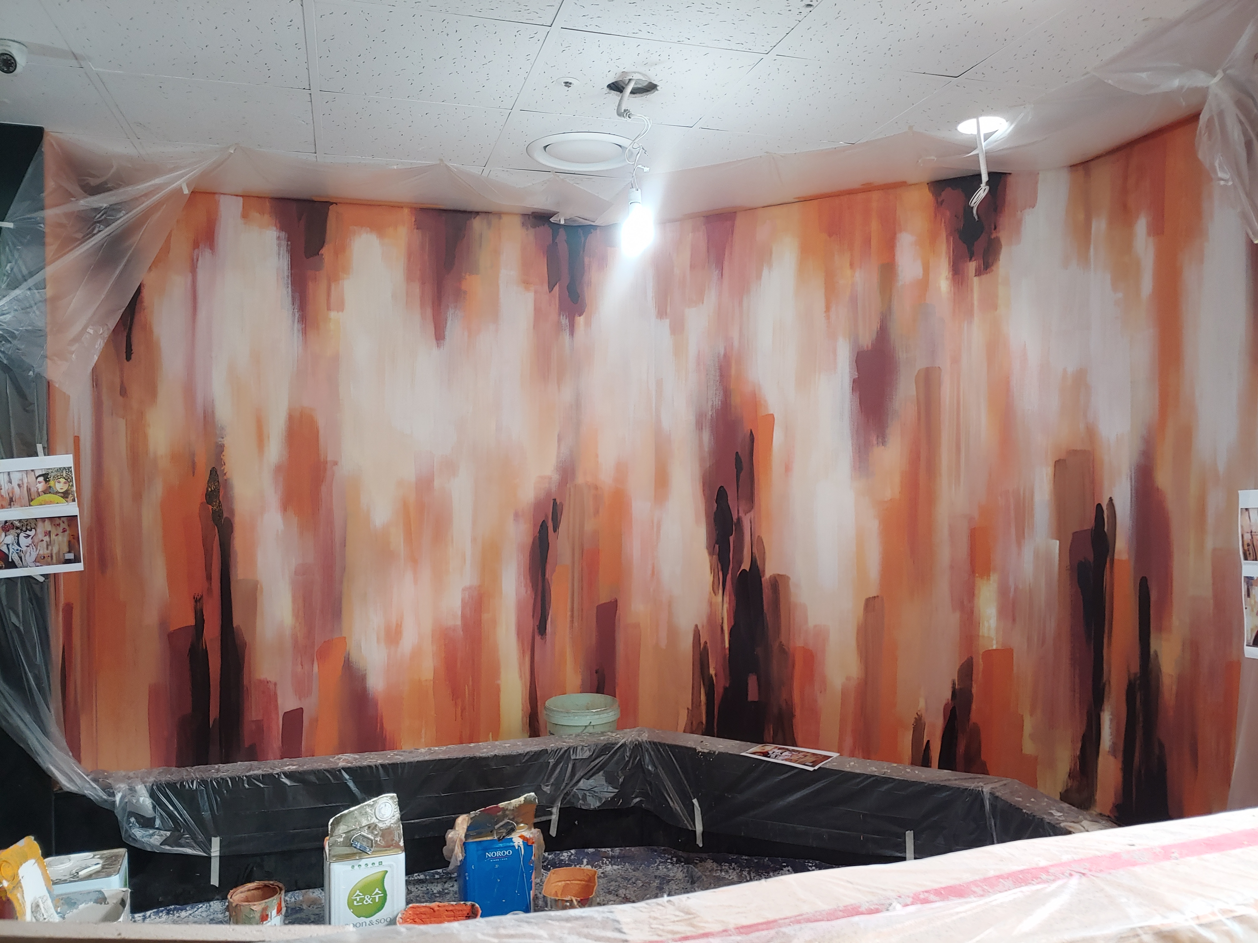 테이스트&테이스트 — 레스토랑 포인트 벽화