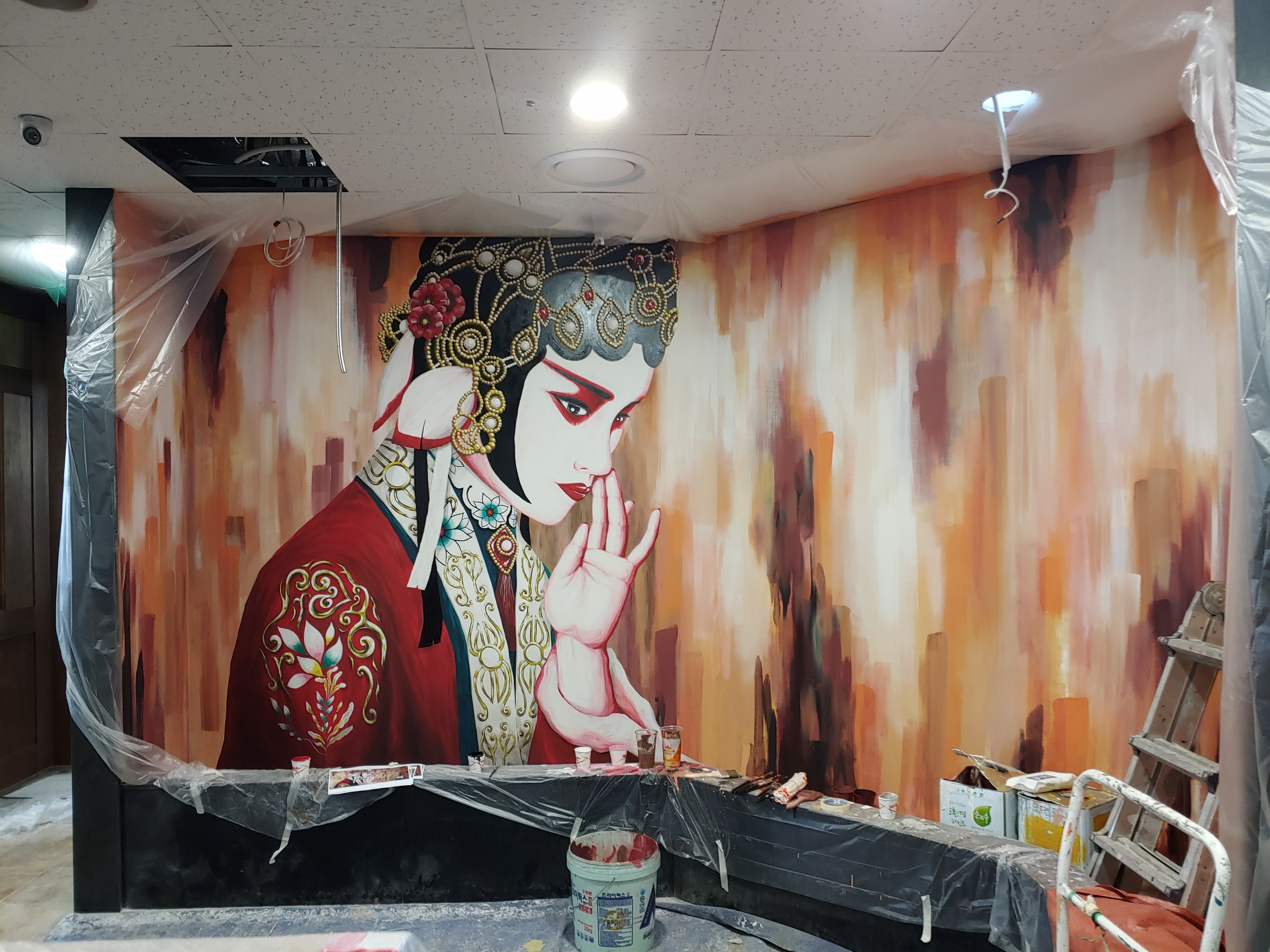 테이스트&테이스트 — 레스토랑 포인트 벽화