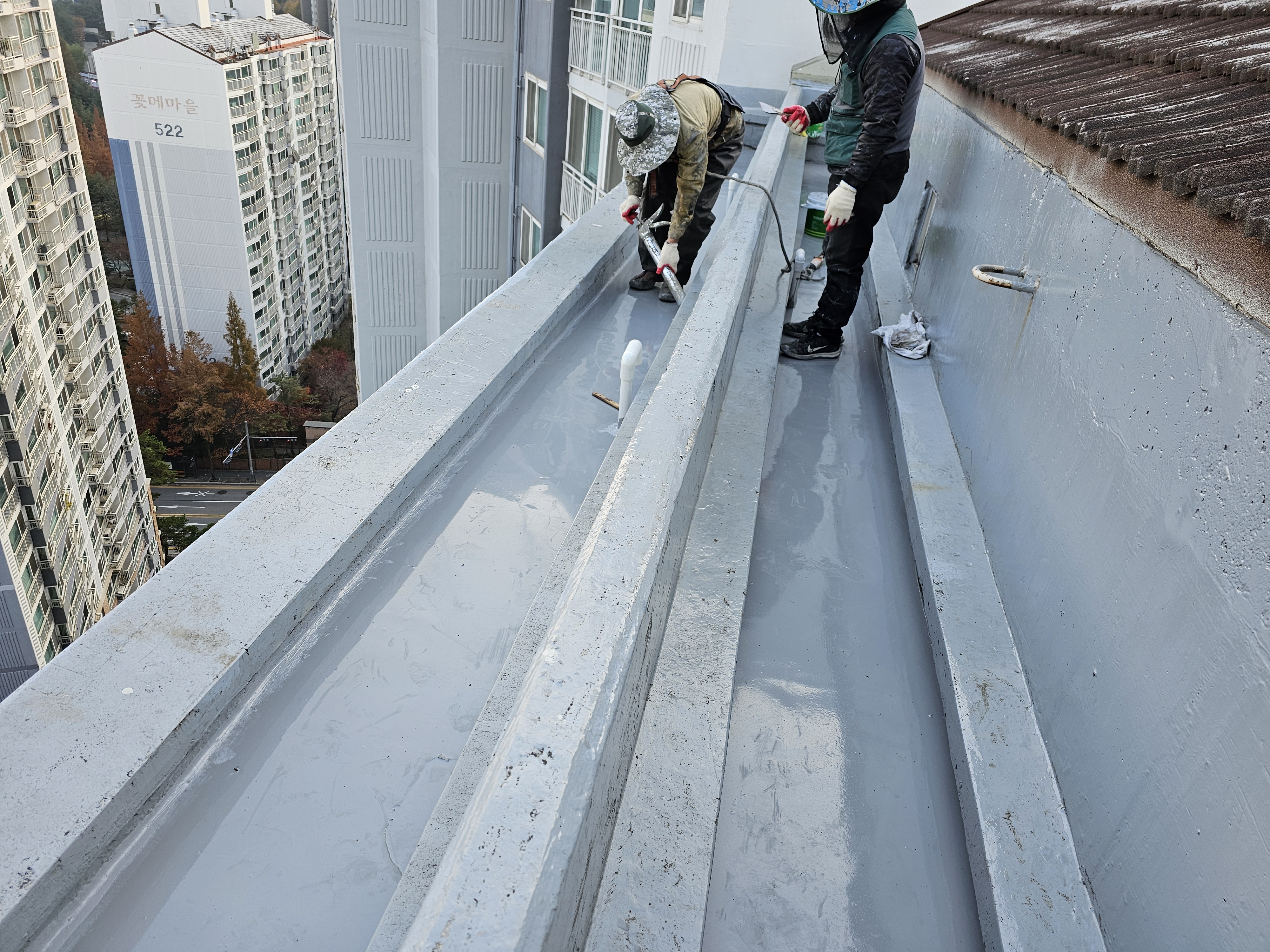 도담마을 푸르지오6차 관리사무소 — 아파트 옥상