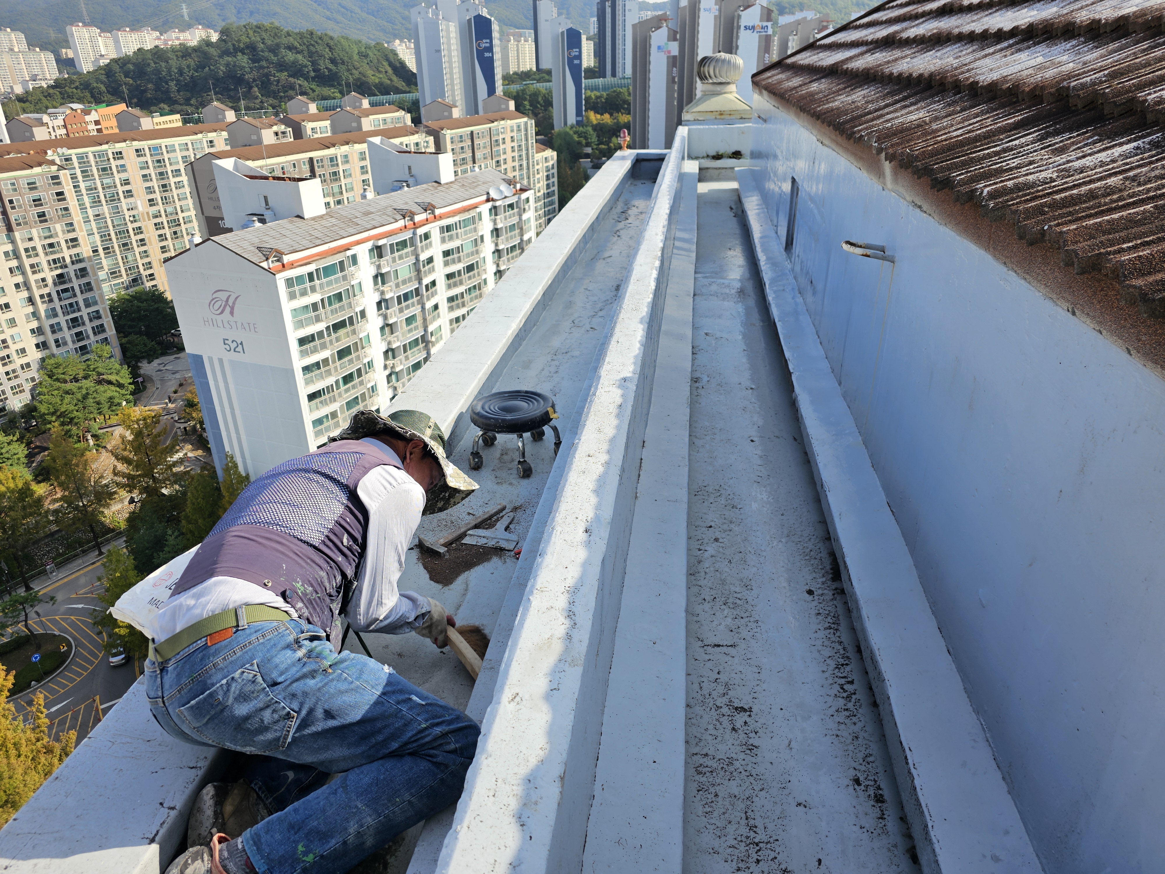 도담마을 푸르지오6차 관리사무소 — 아파트 옥상