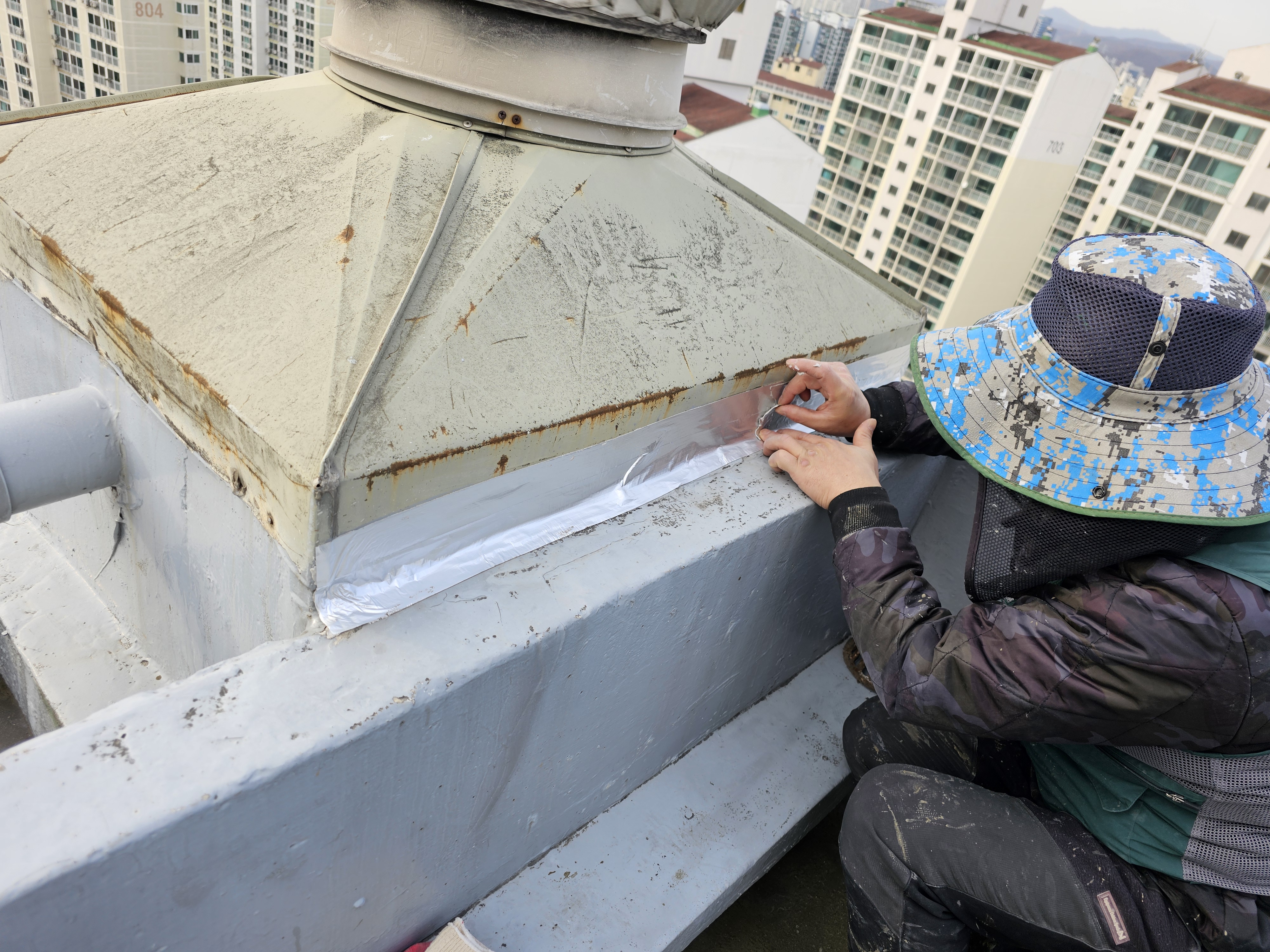 도담마을 푸르지오6차 관리사무소 — 아파트 옥상