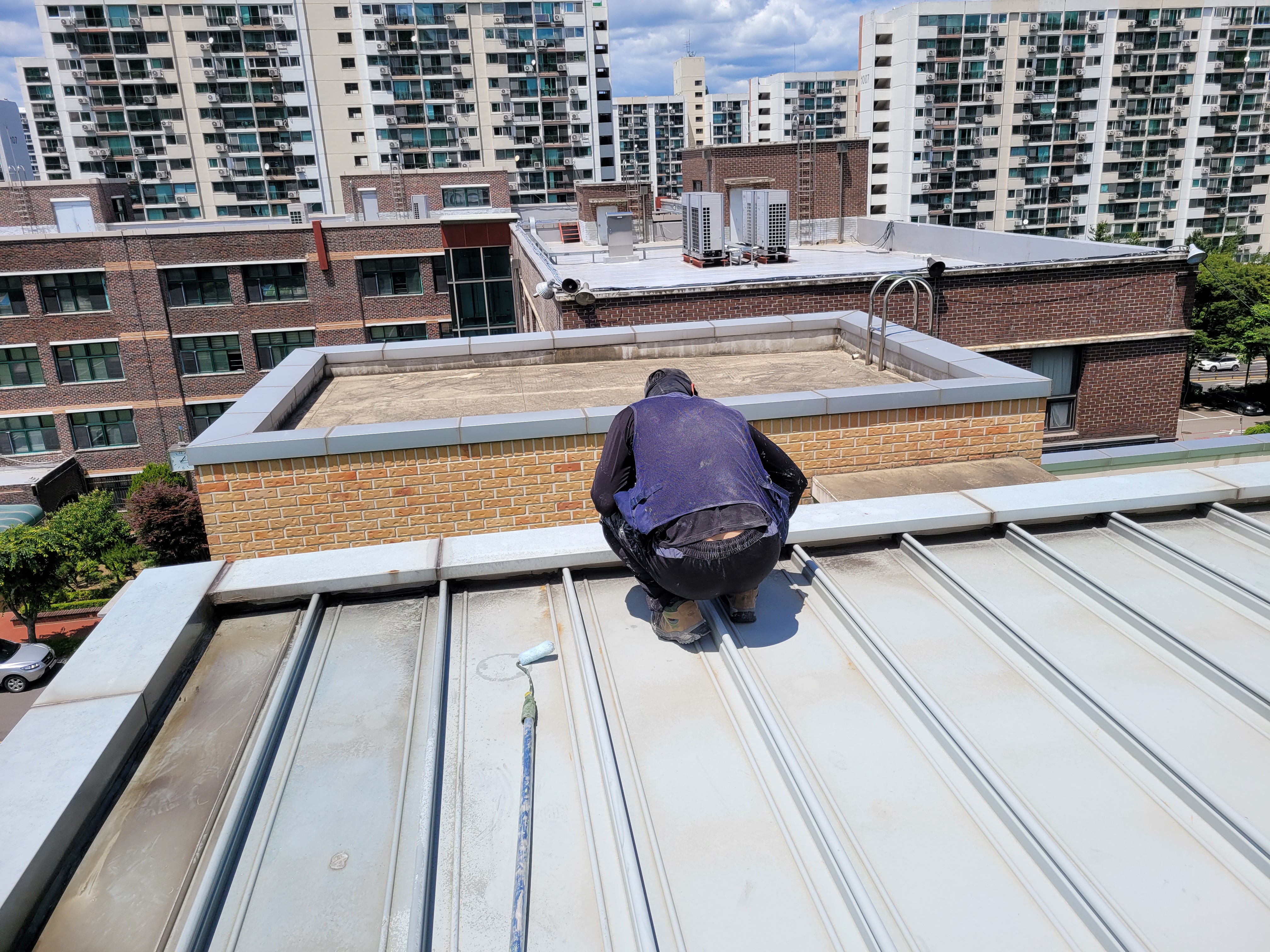 대왕중학교 — 옥상 방수