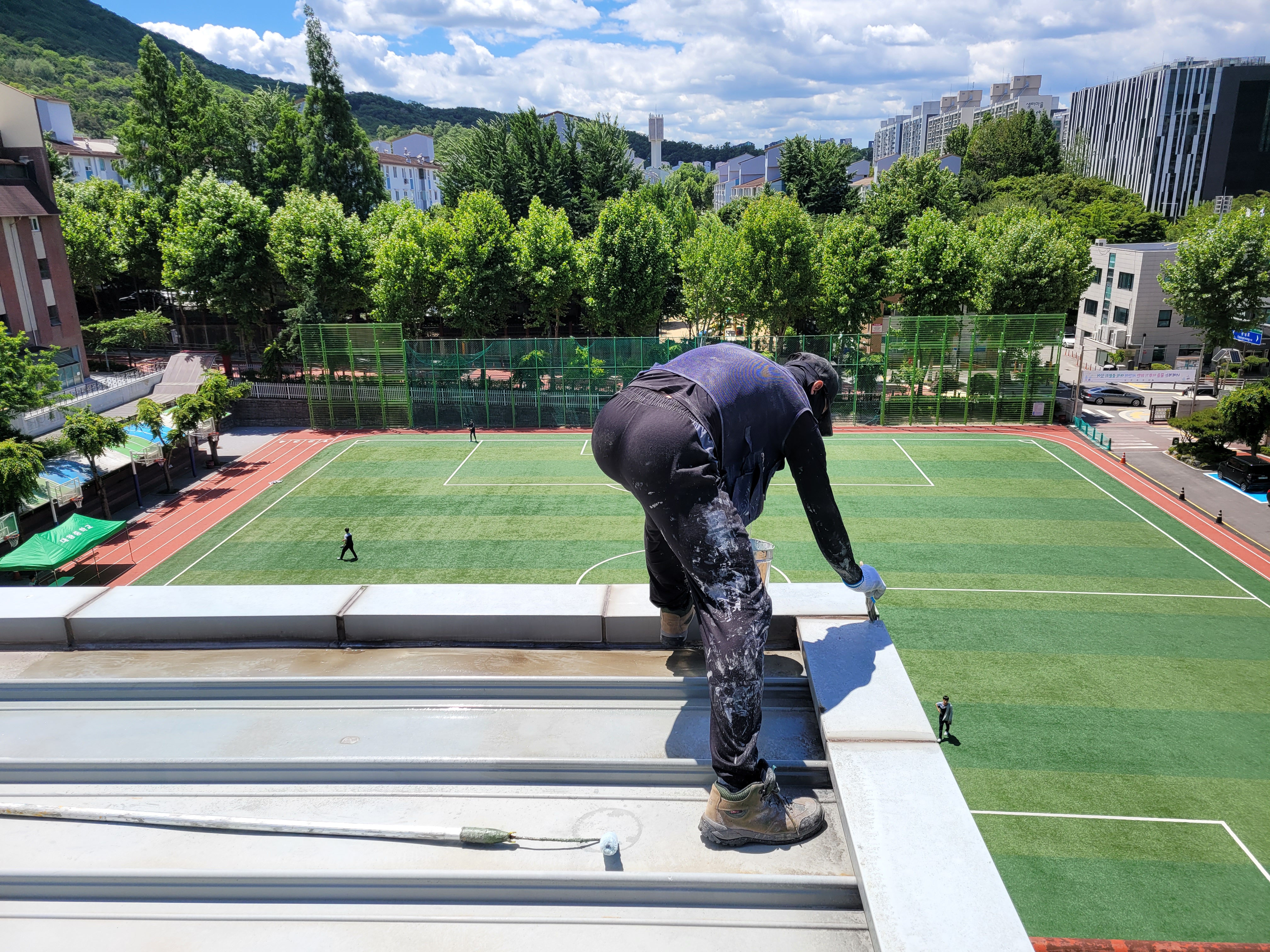 대왕중학교 — 옥상 방수