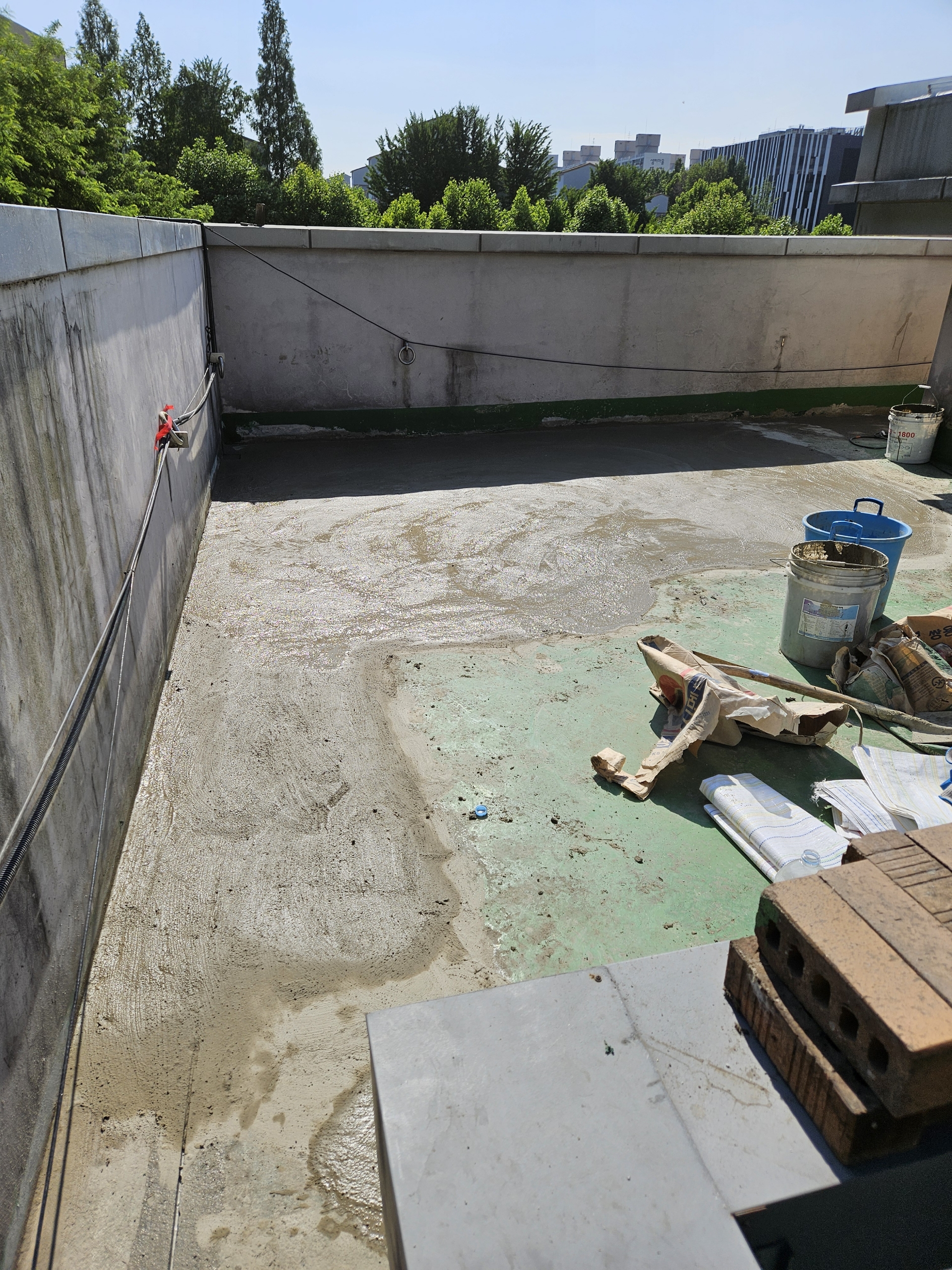 대왕중학교 — 옥상 방수