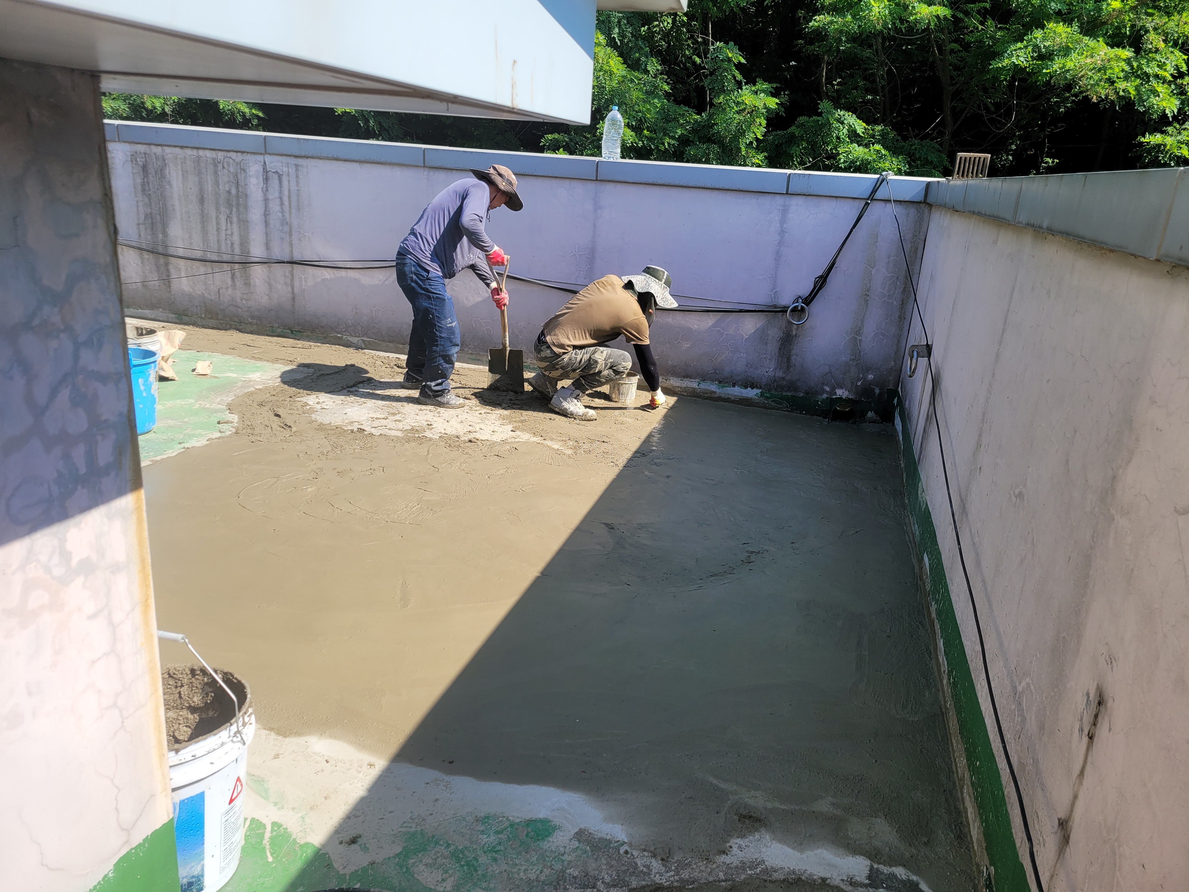 대왕중학교 — 옥상 방수