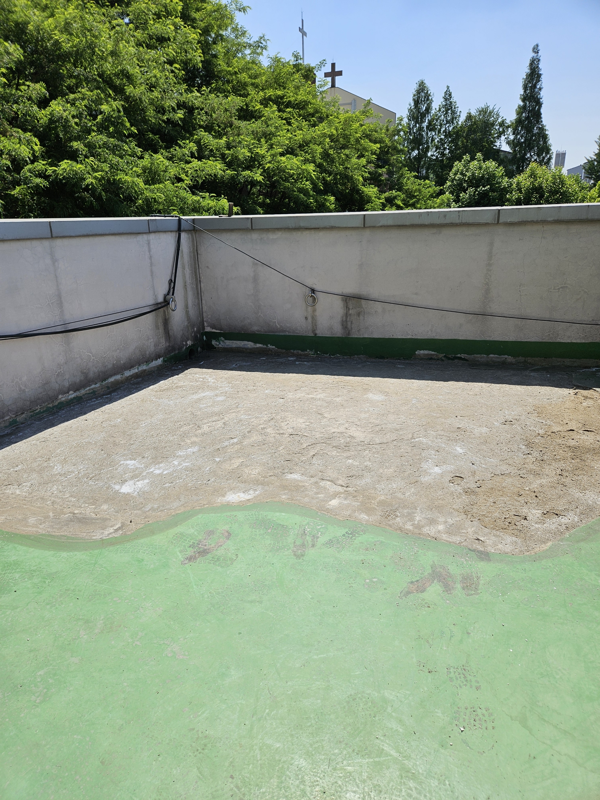 대왕중학교 — 옥상 방수