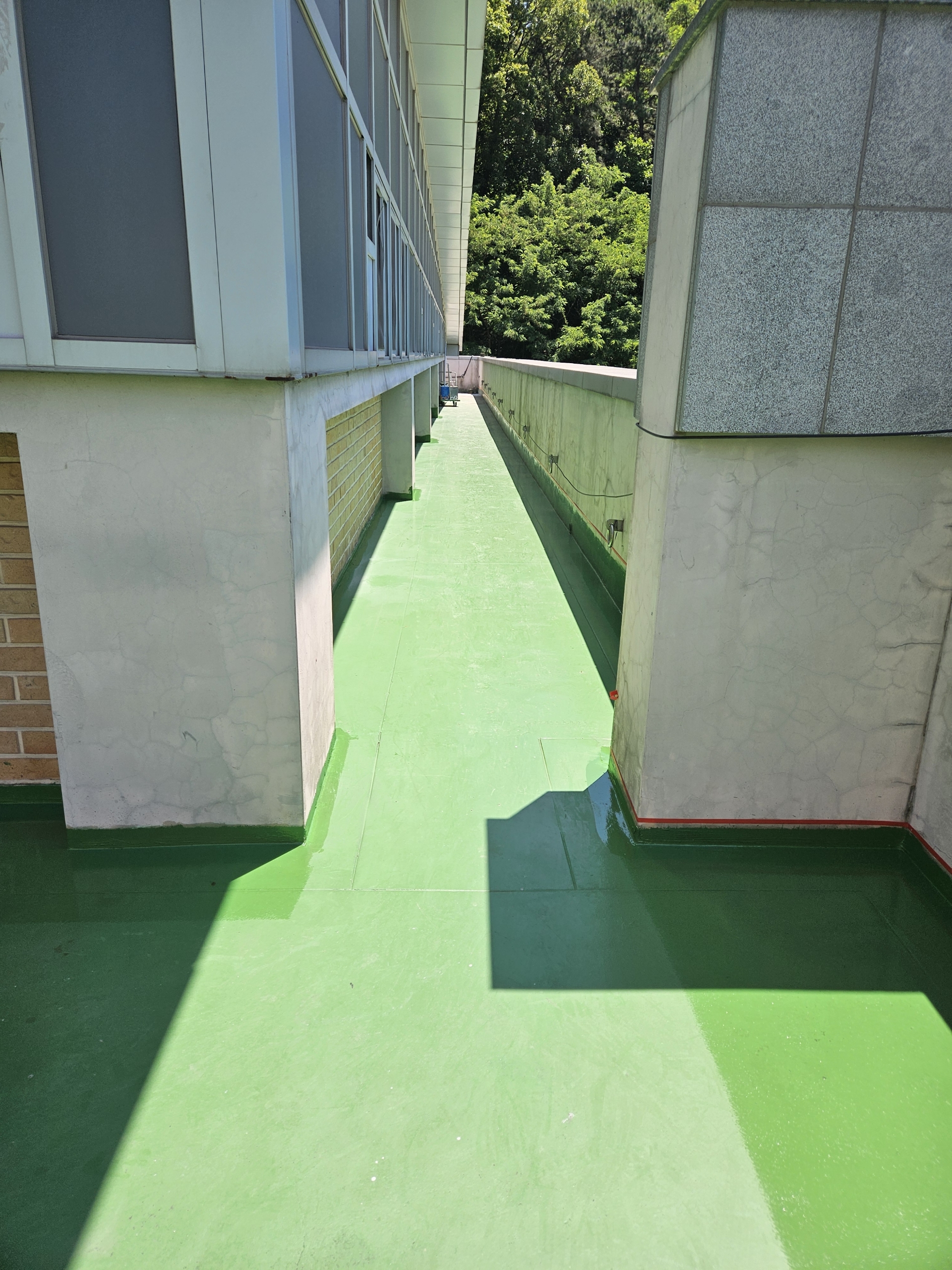 대왕중학교 — 옥상 방수