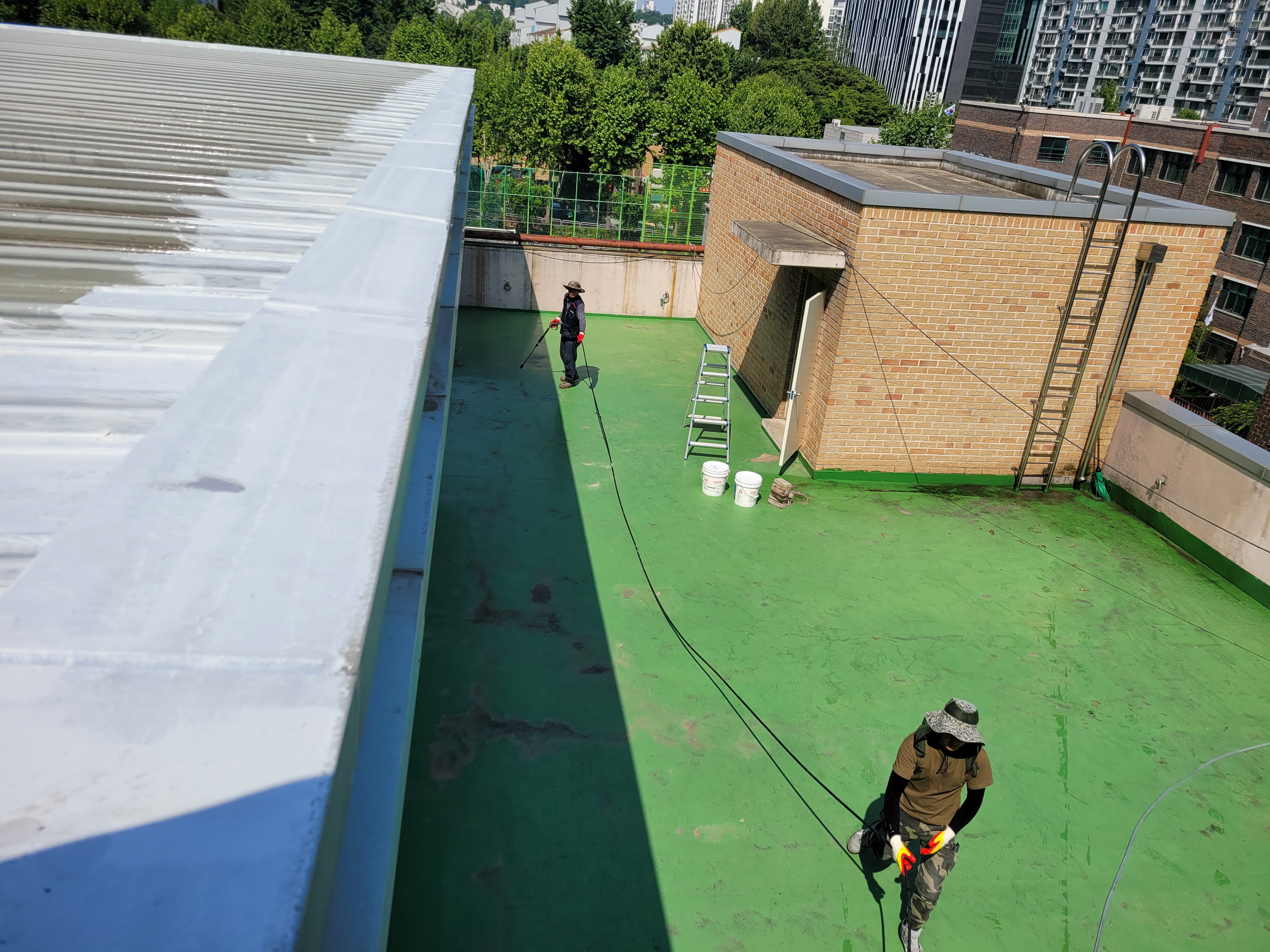 대왕중학교 — 옥상 방수