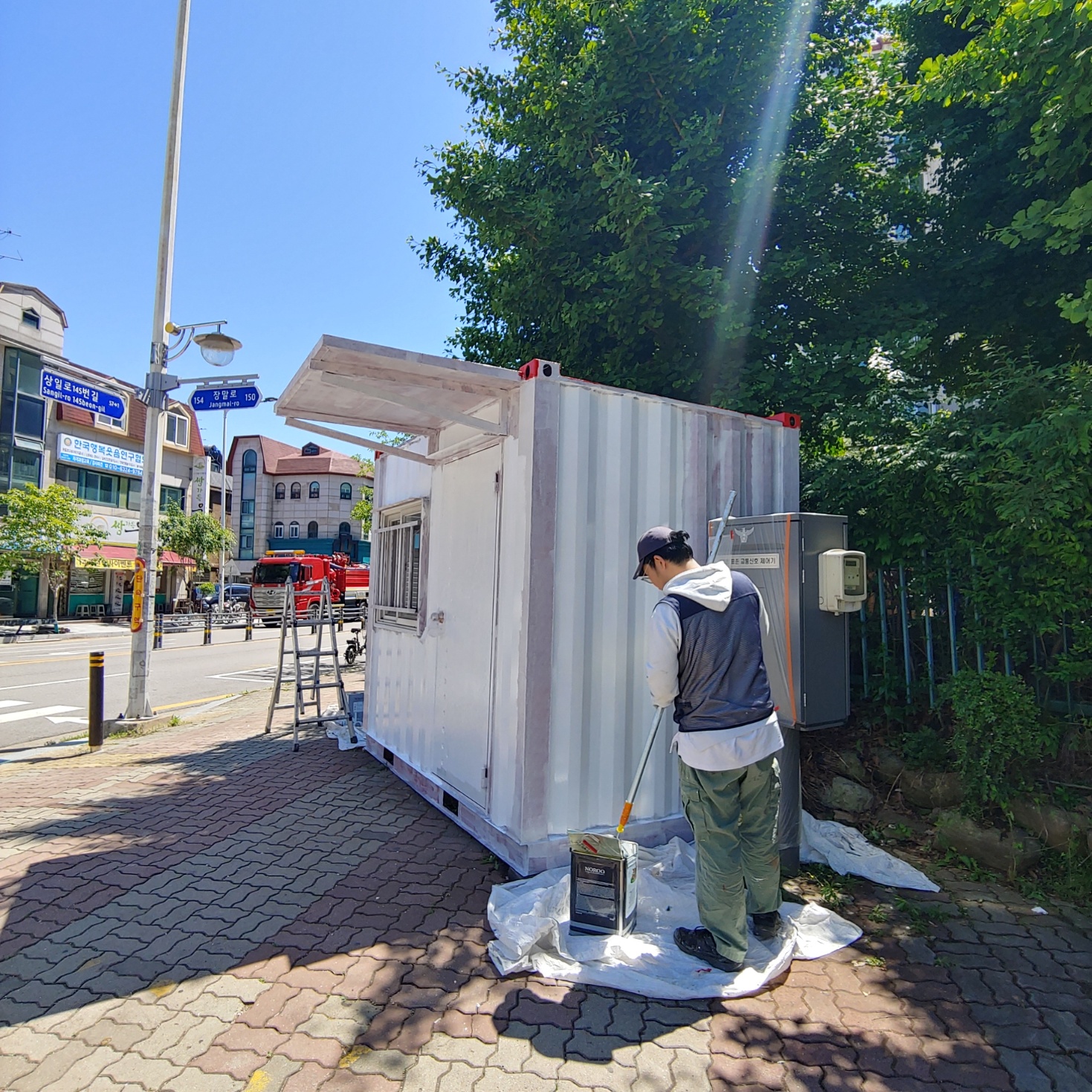 부천우체국 — 우체국 컨테이너 벽화