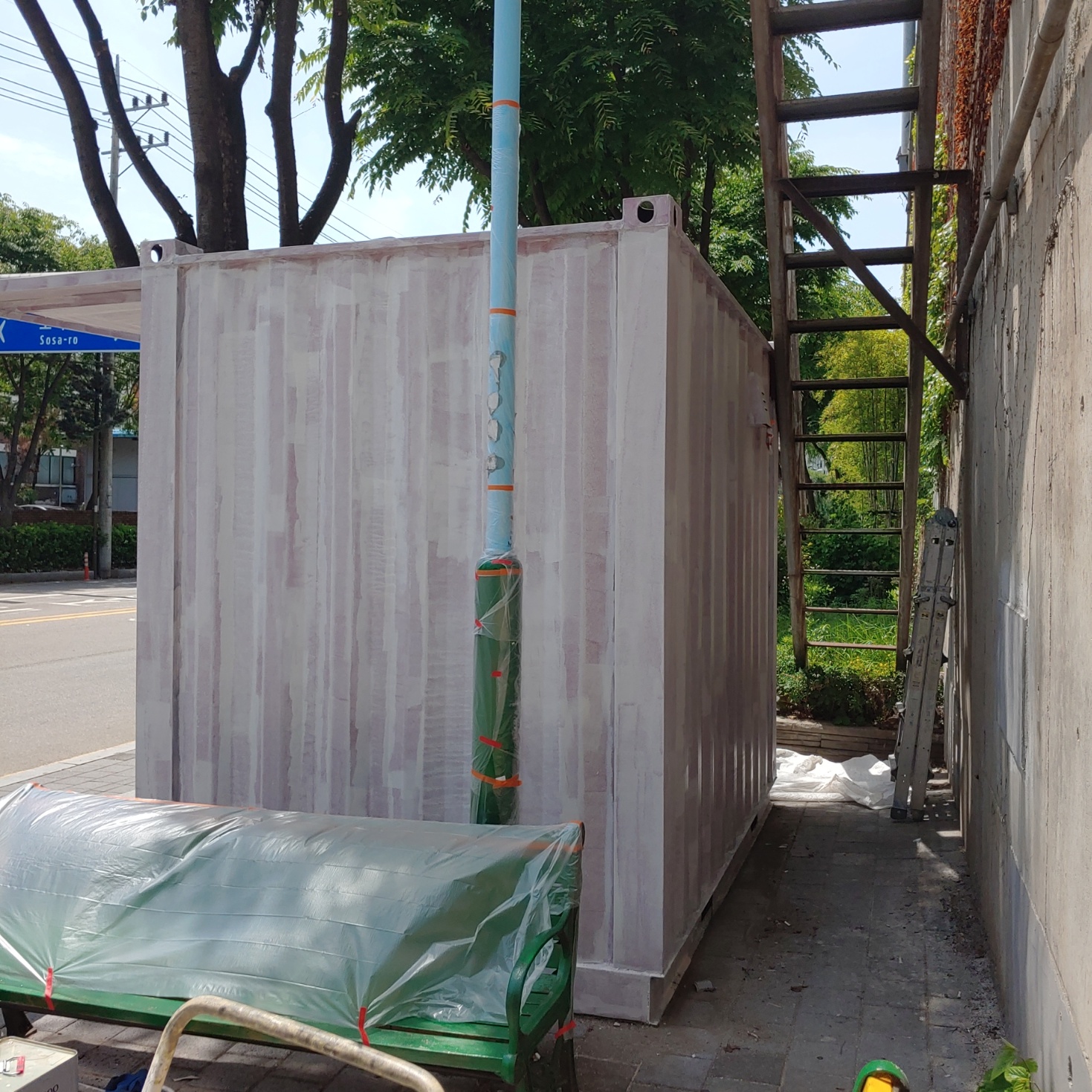 부천우체국 — 우체국 컨테이너 벽화