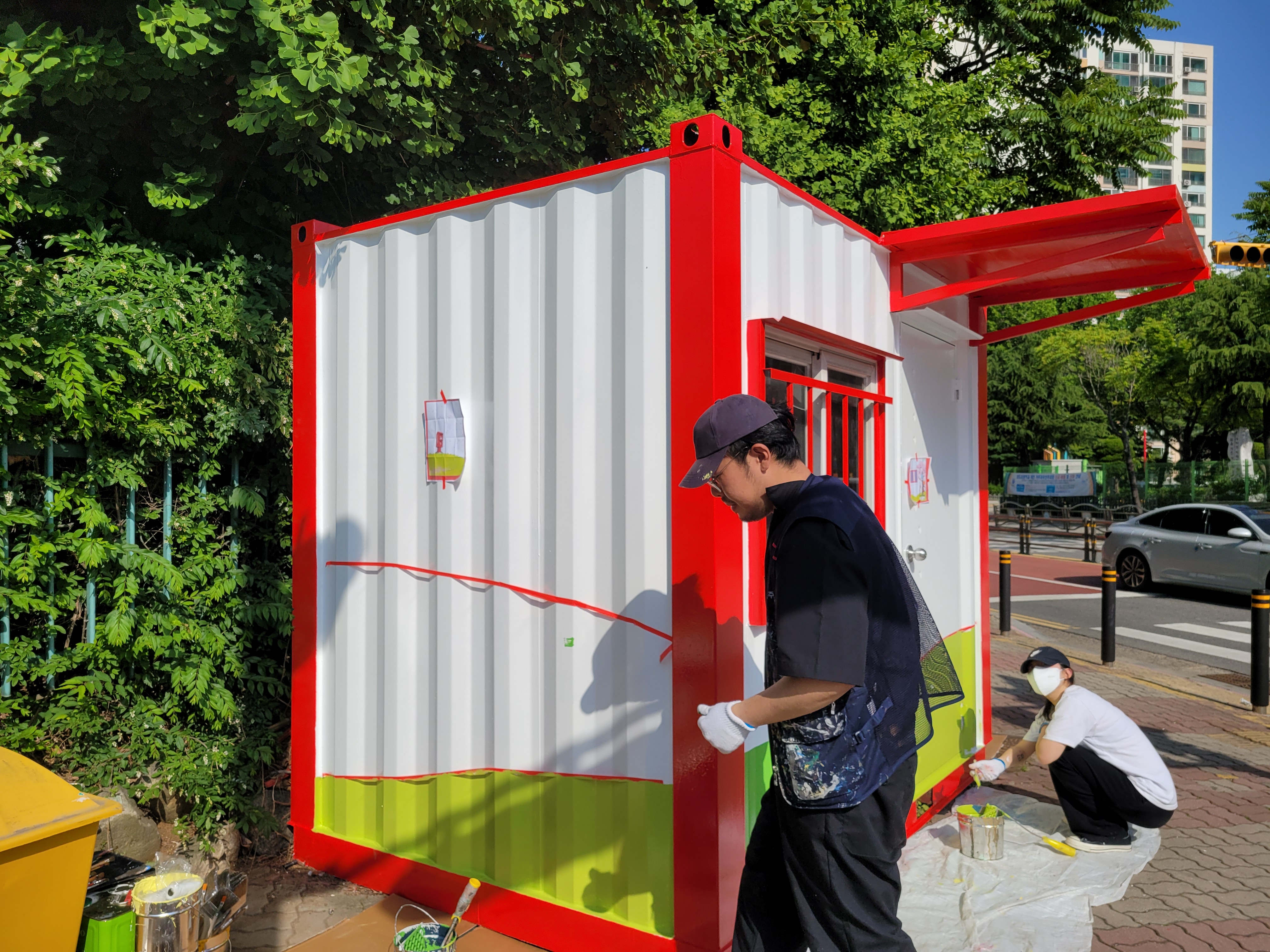 부천우체국 — 우체국 컨테이너 벽화