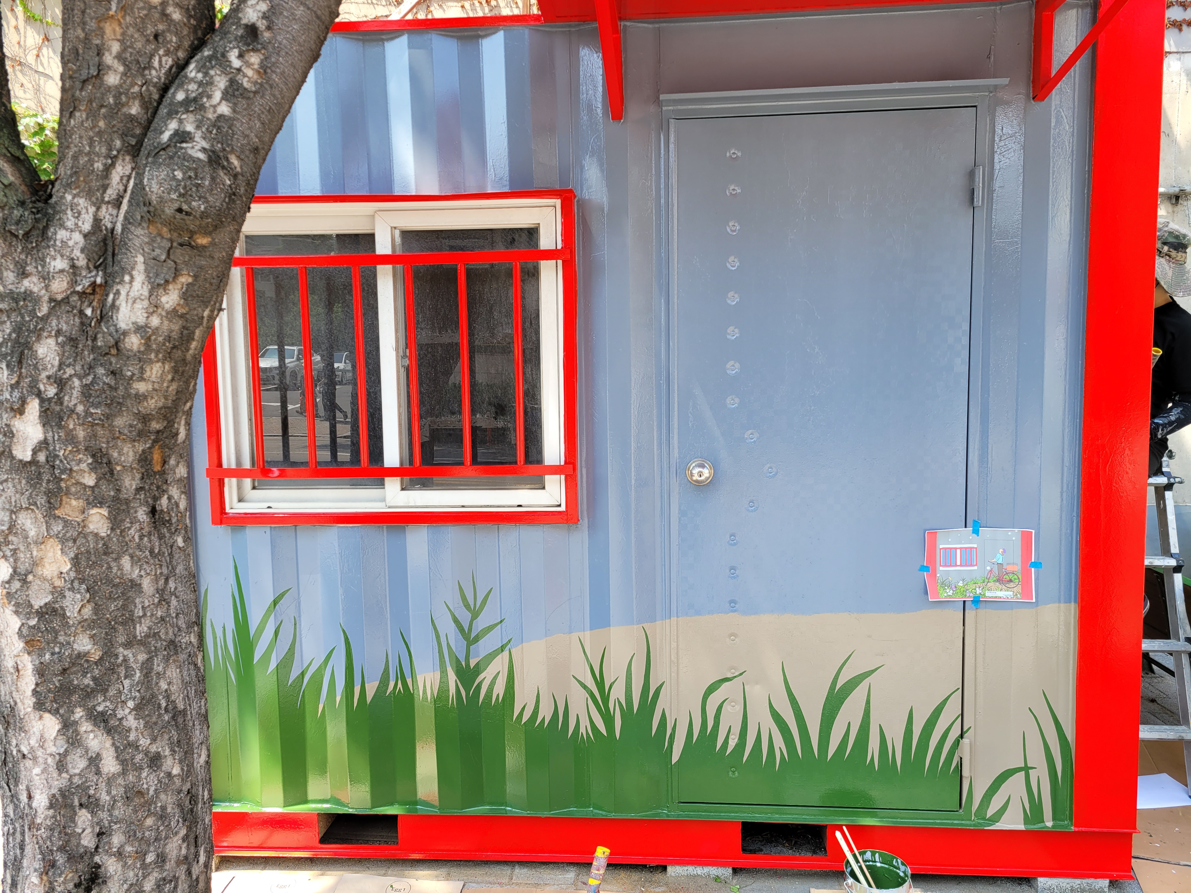 부천우체국 — 우체국 컨테이너 벽화