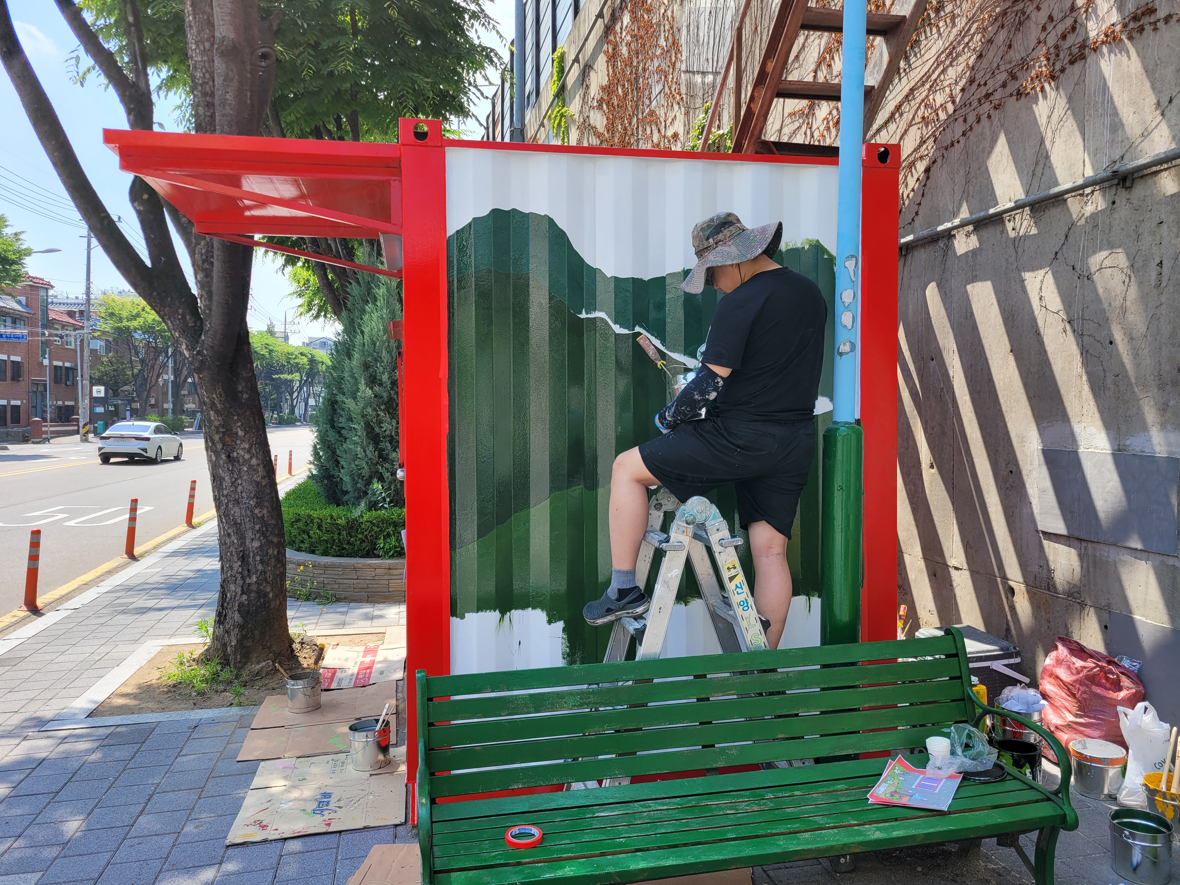 부천우체국 — 우체국 컨테이너 벽화