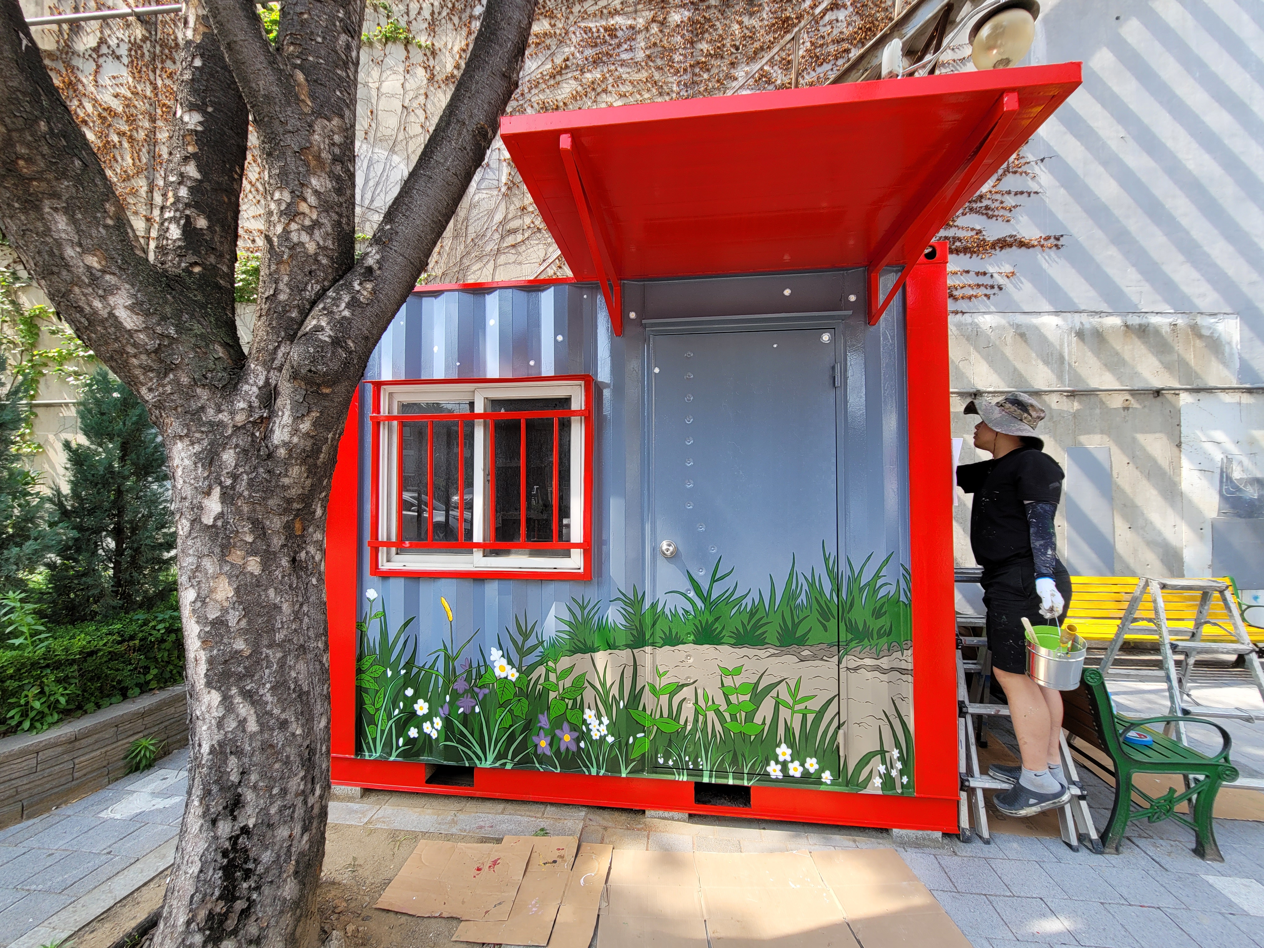 부천우체국 — 우체국 컨테이너 벽화