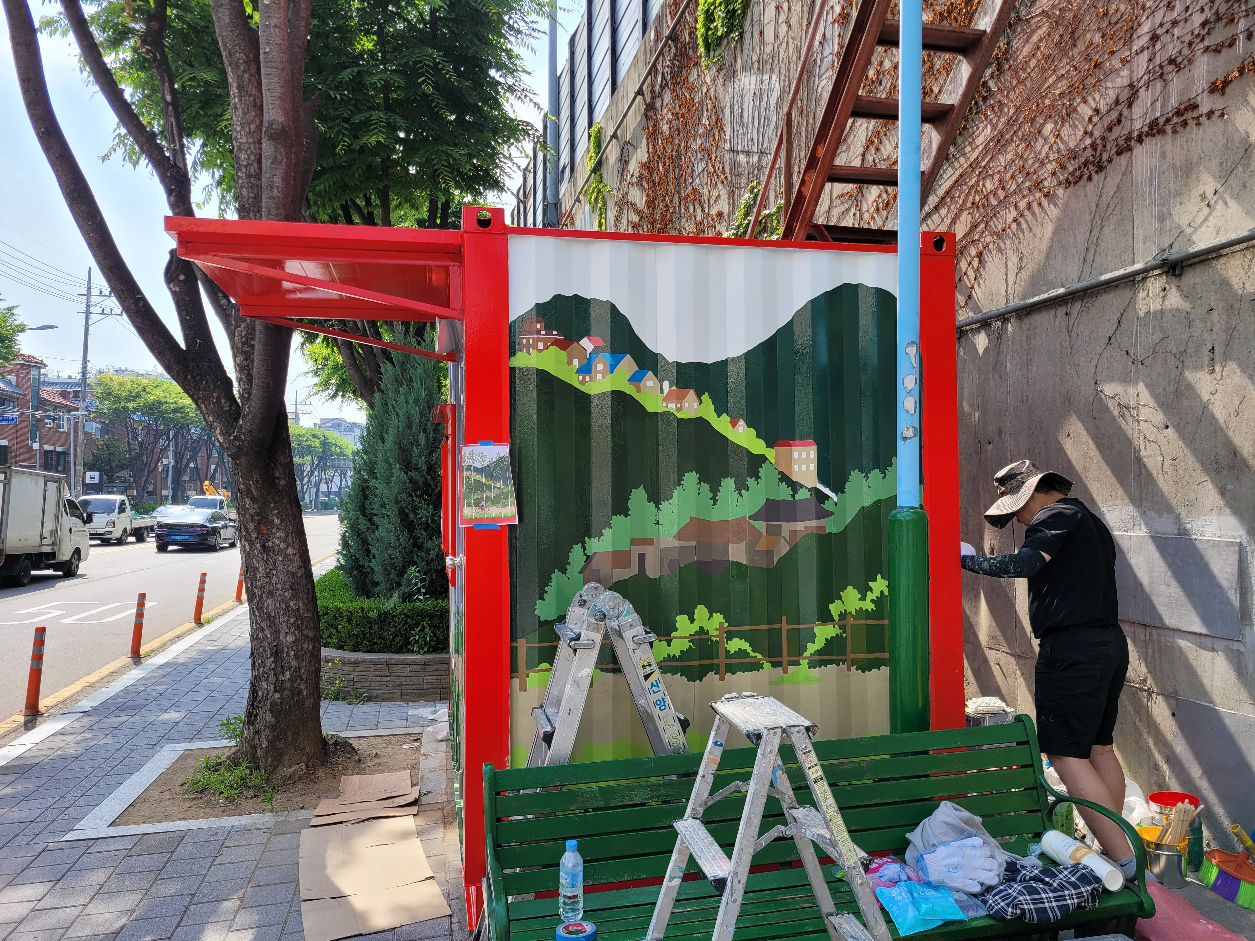 부천우체국 — 우체국 컨테이너 벽화