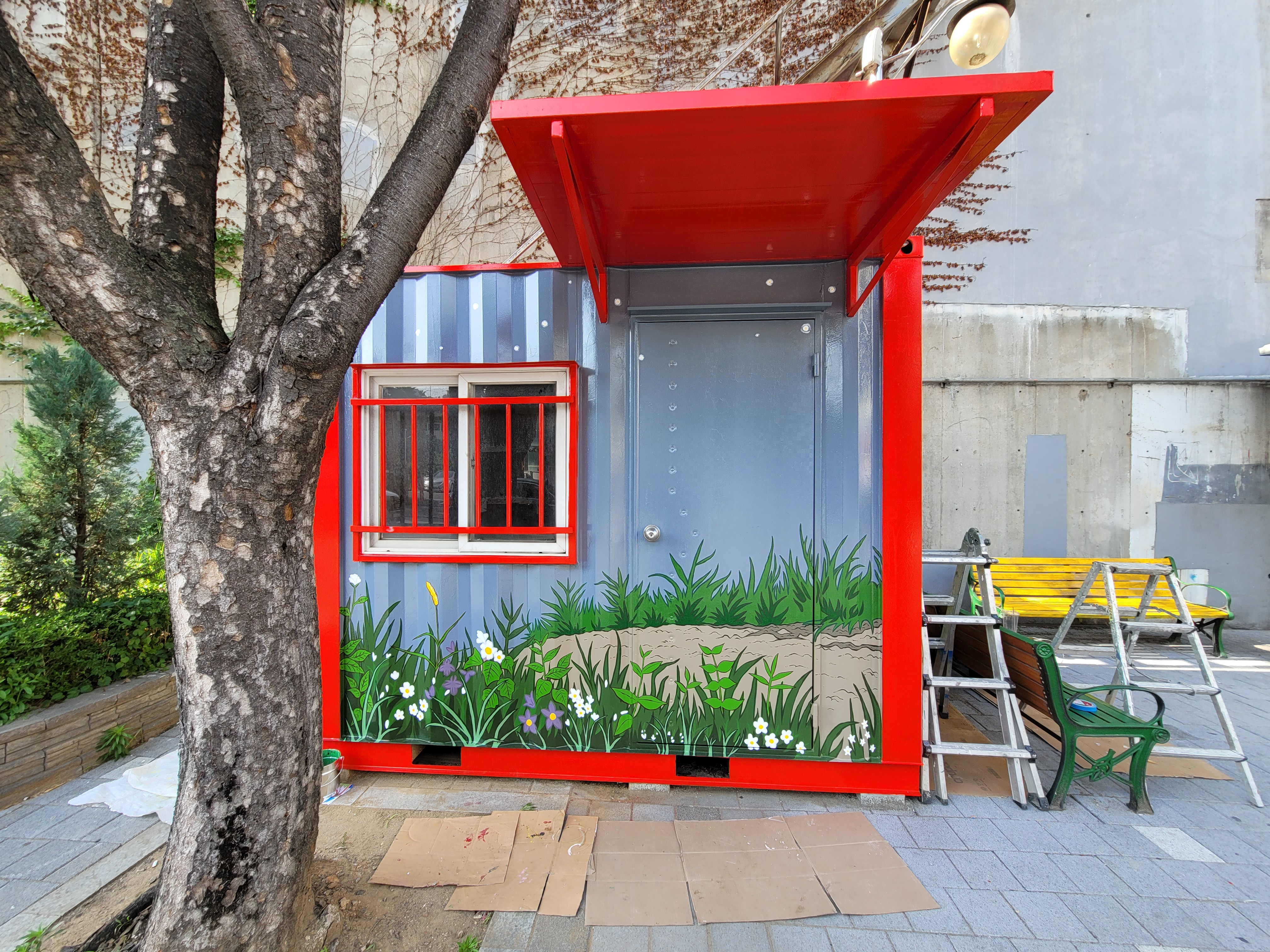 부천우체국 — 우체국 컨테이너 벽화