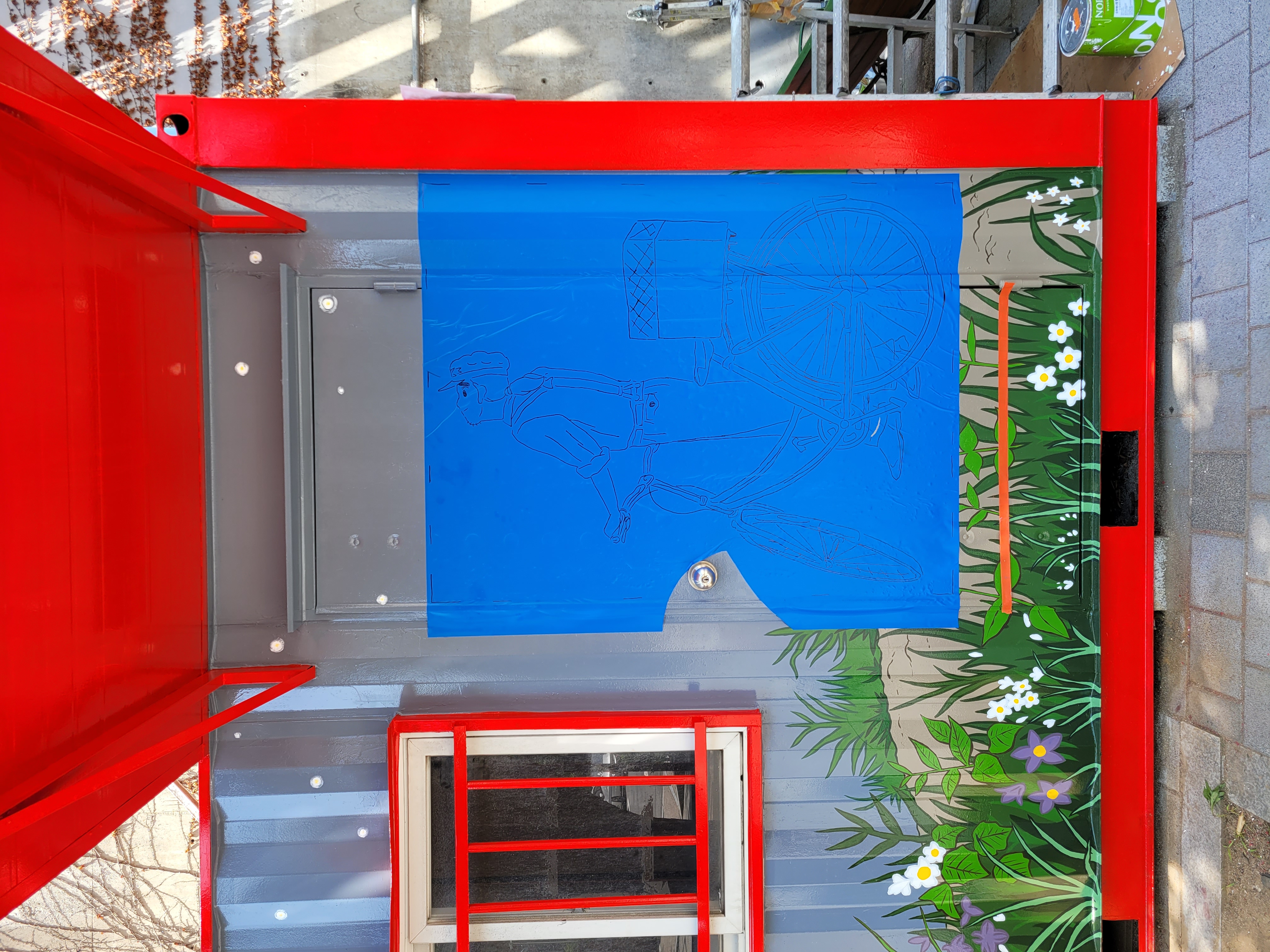 부천우체국 — 우체국 컨테이너 벽화