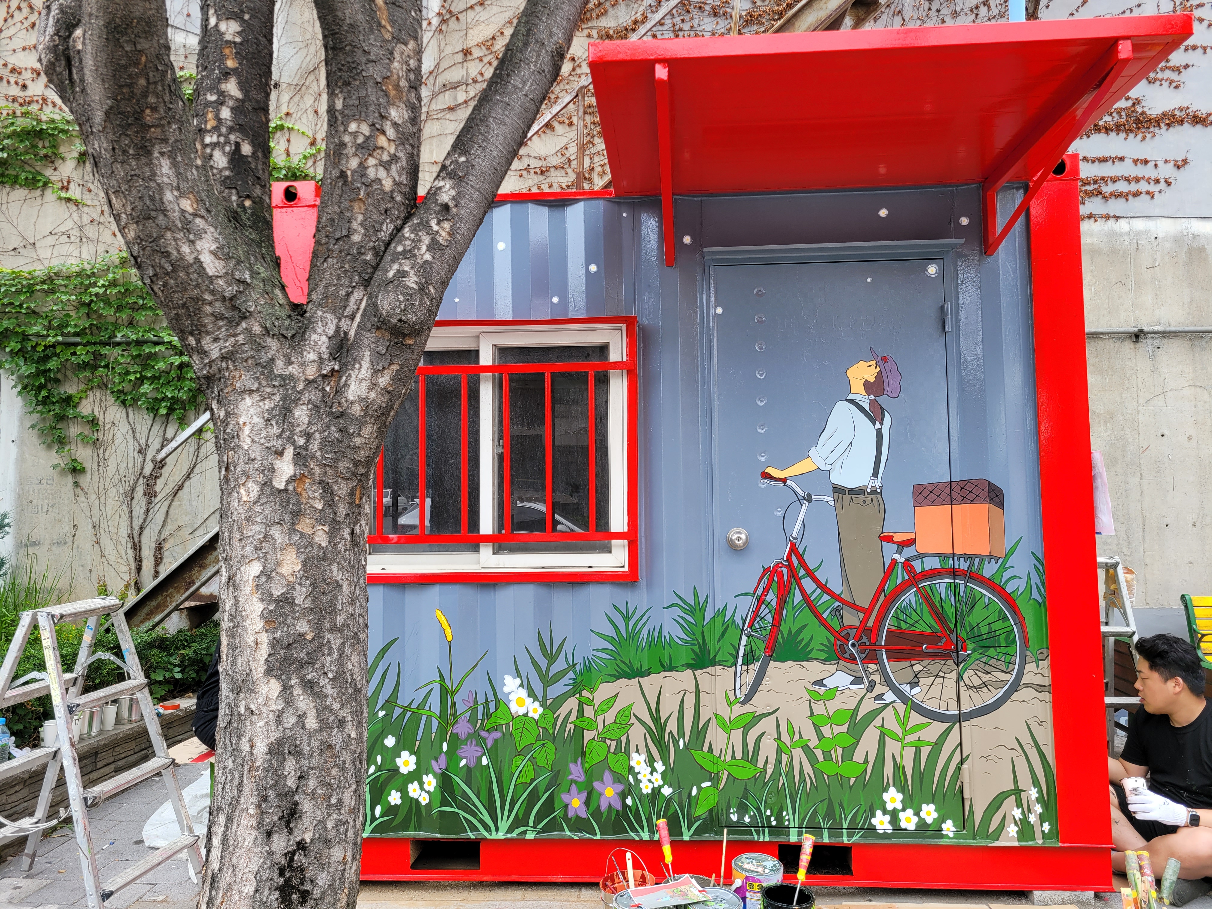 부천우체국 — 우체국 컨테이너 벽화