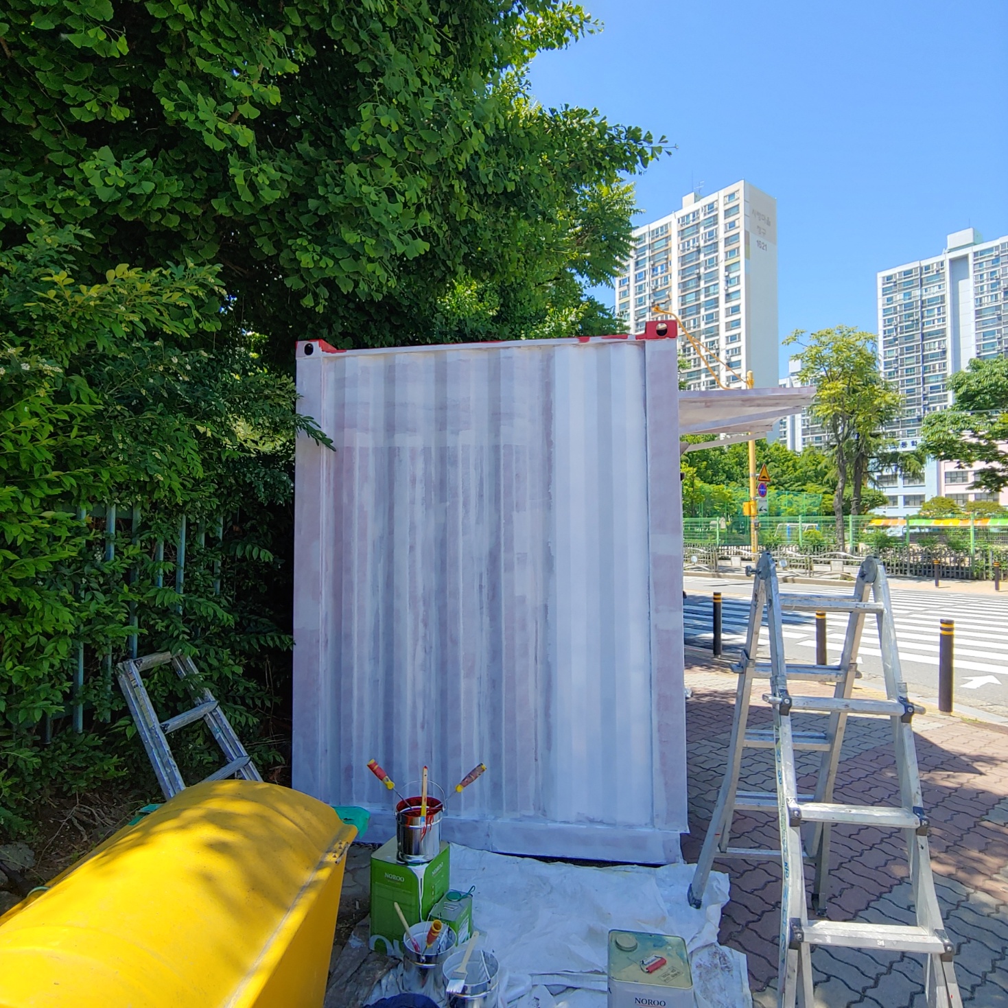 부천우체국 — 우체국 컨테이너 벽화